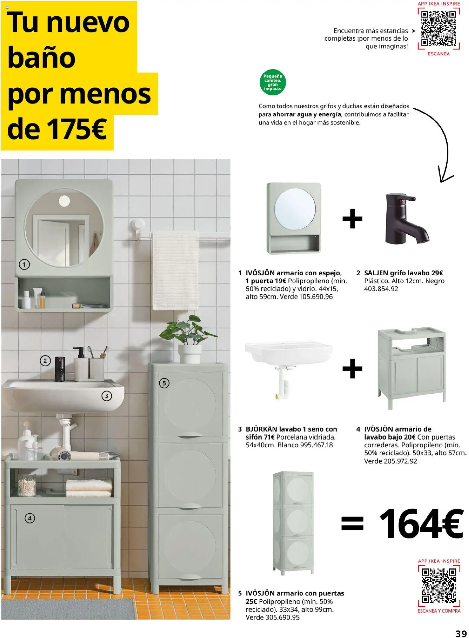 IKEA - Precios bajos │ válido desde el 13.04.2026 | Página: 39 | Productos: Armario, Lavabo, Baño