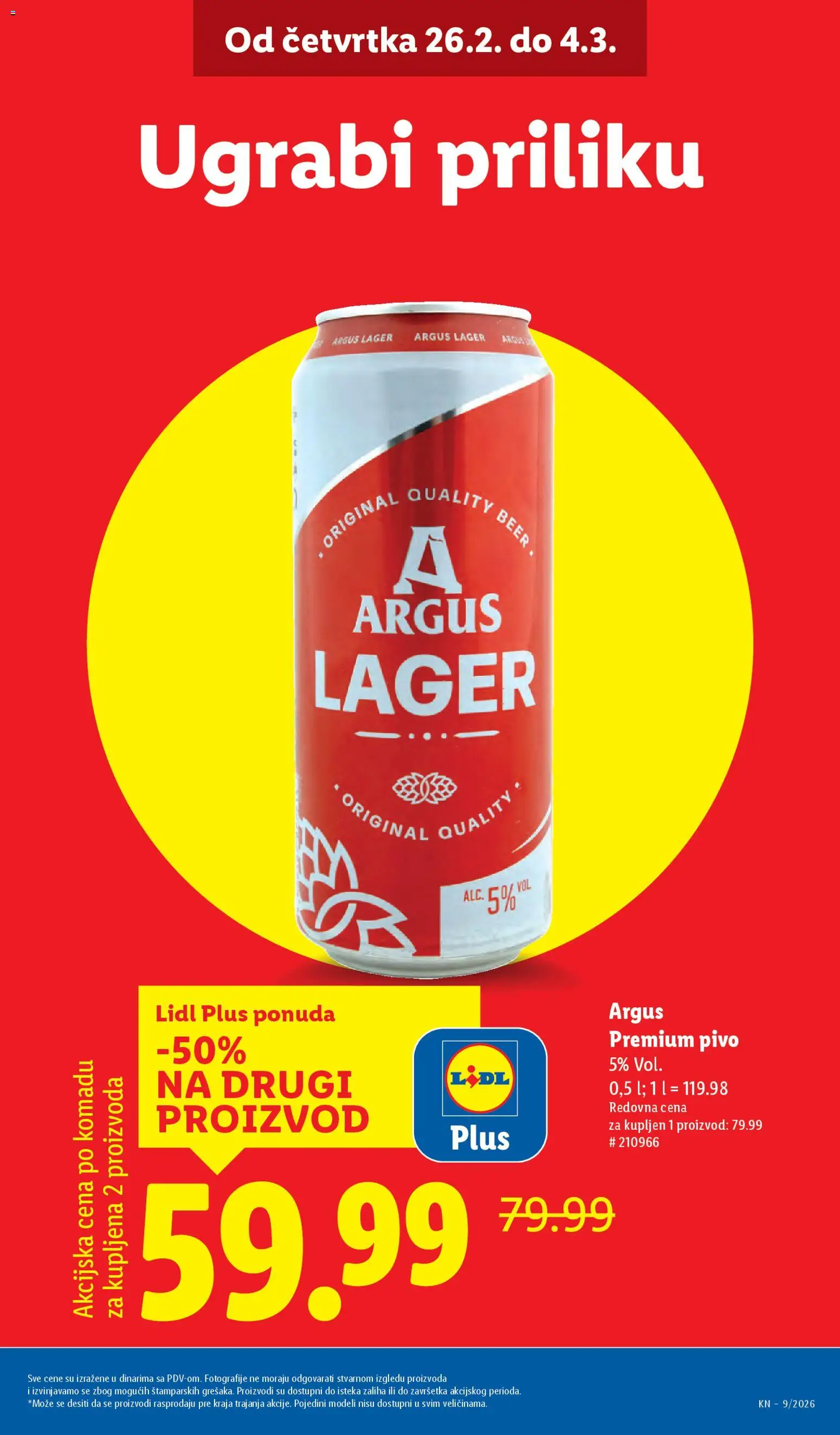 Lidl katalog - važi od 26.02.2026 | Strana: 9 | Proizvode: Pivo