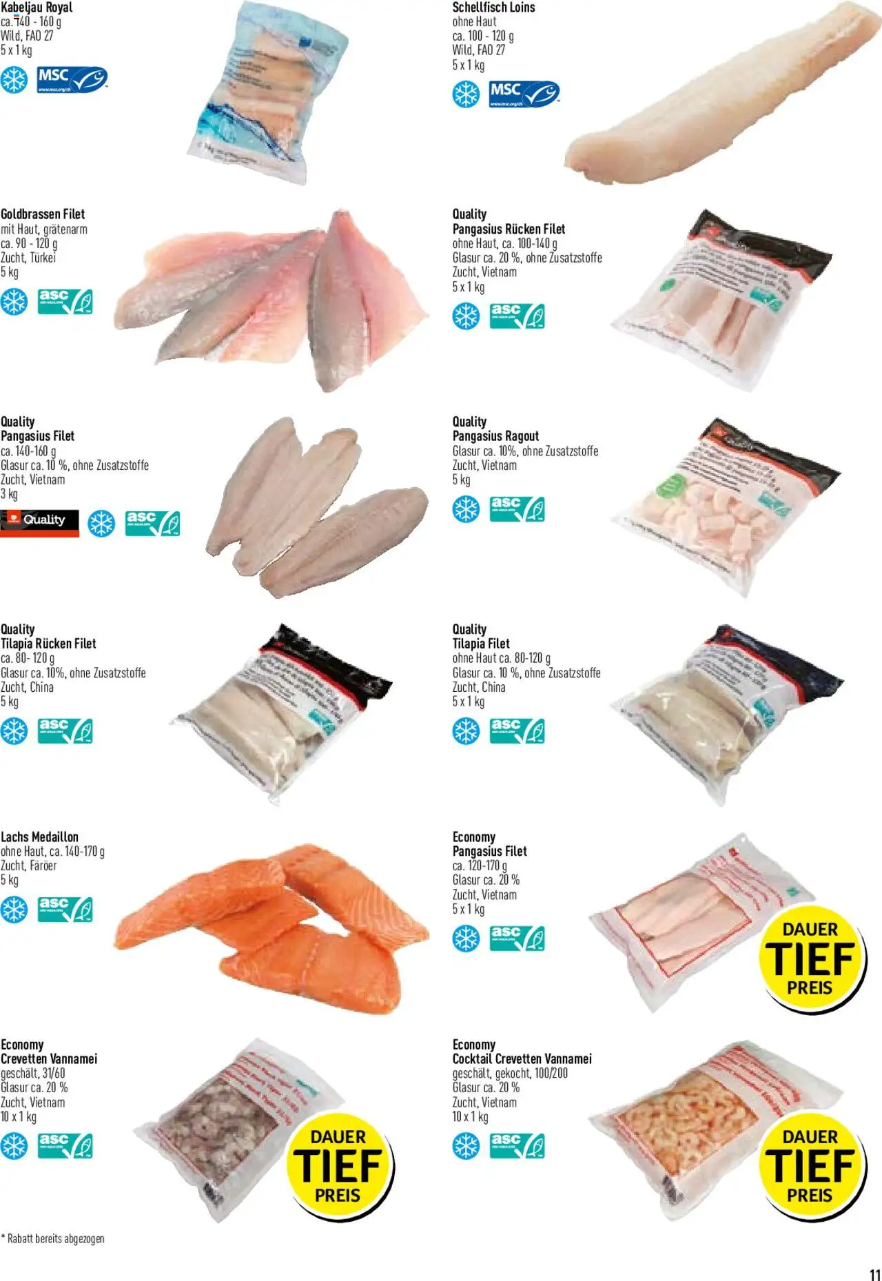Prodega Aktionen Schweizer Armee ab 15.04.2025 | Seite: 11 | Produkte: Lachs