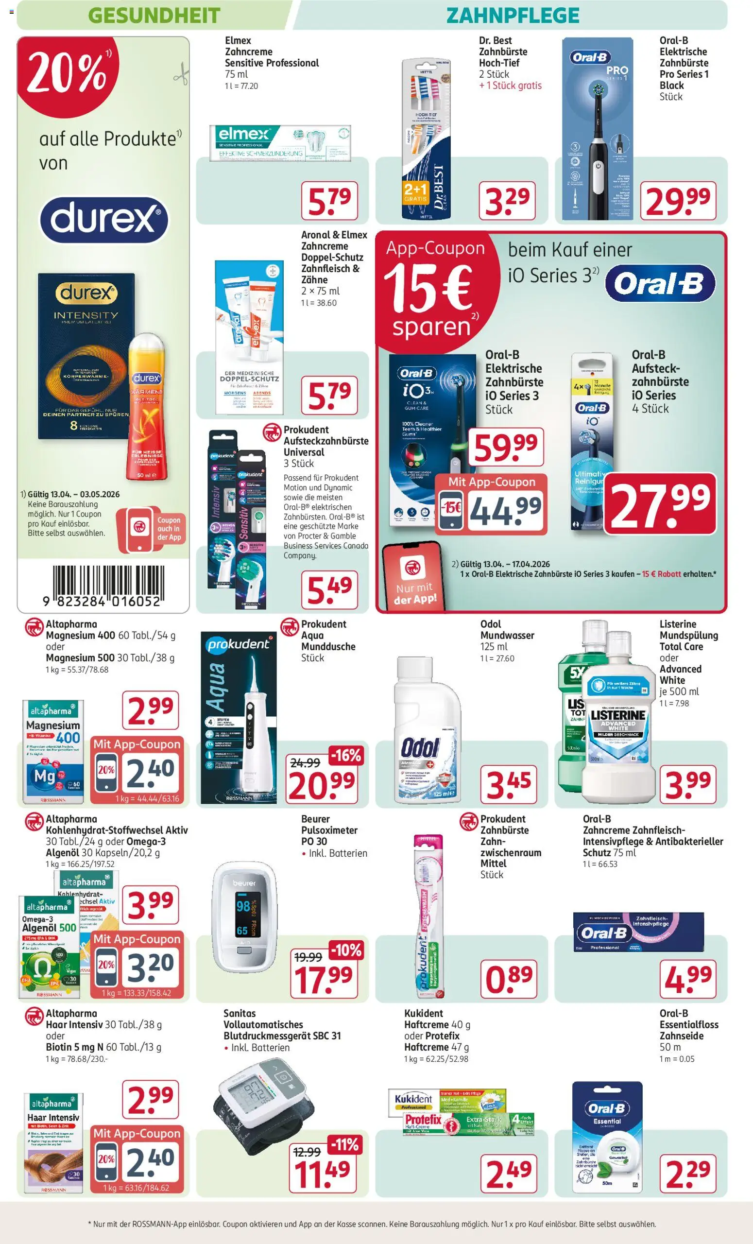 Rossmann Prospekt 	 – gültig ab 13.04.2026 | Seite: 11 | Produkte: Elektrische zahnbürste, Mundwasser, Monitor, Listerine