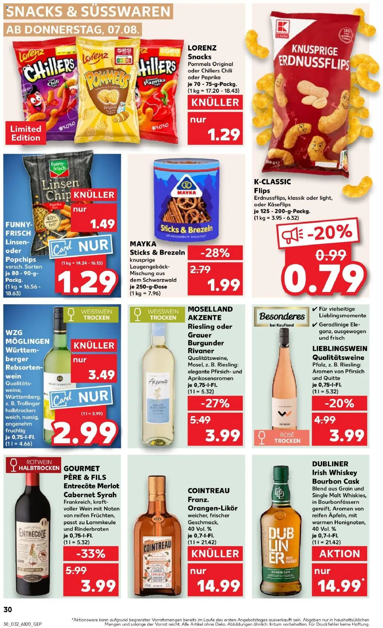 Kaufland prospekt Leonberg	 - gültig ab dem 10.08.2025 | Seite: 43 | Produkte: Rotwein, Paprika, Pfirsich, Bourbon