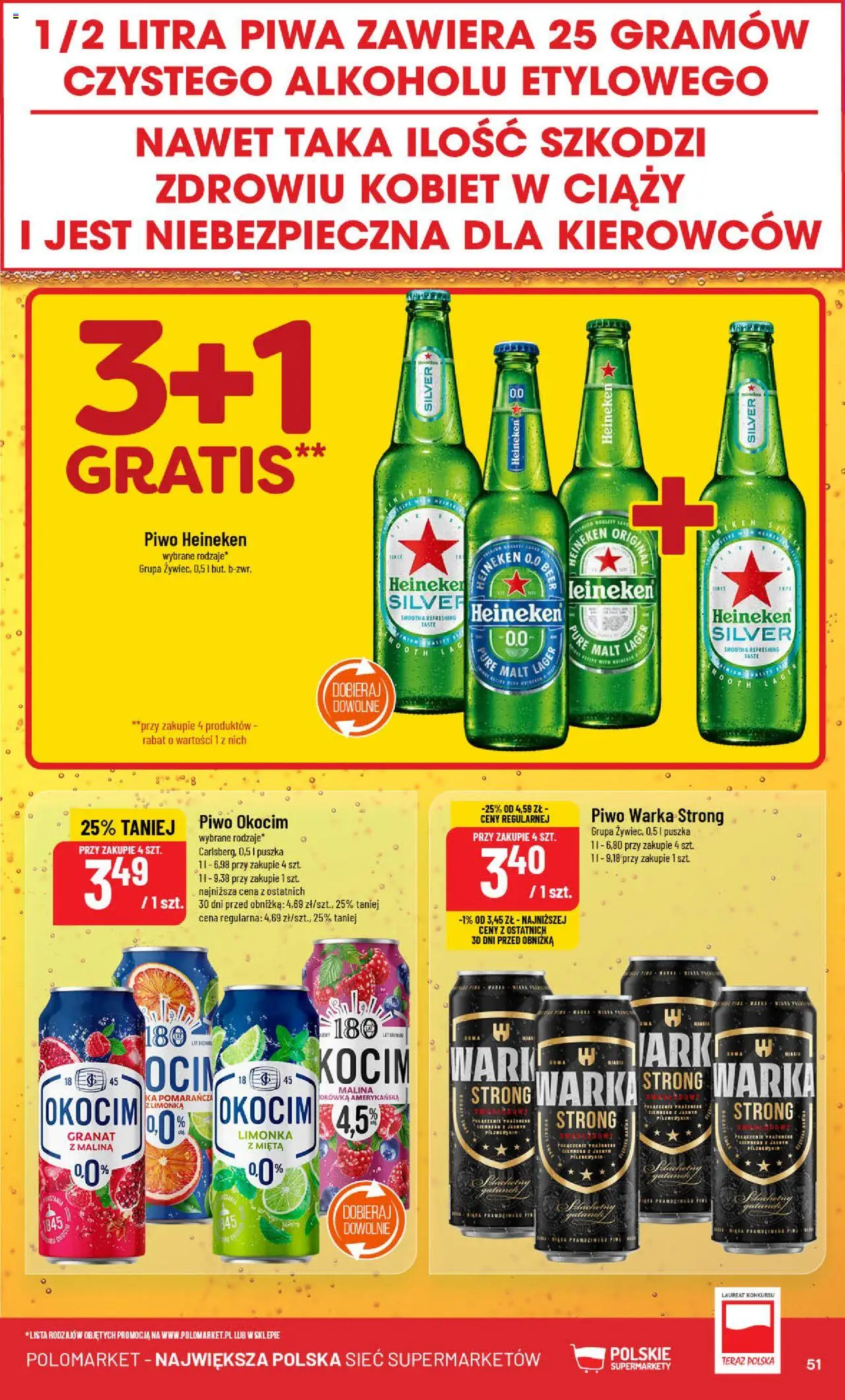 POLOmarket Gazetka od 02.07.2025 | Strona: 51 | Produkty: Malina, Mięta, Warka, Heineken