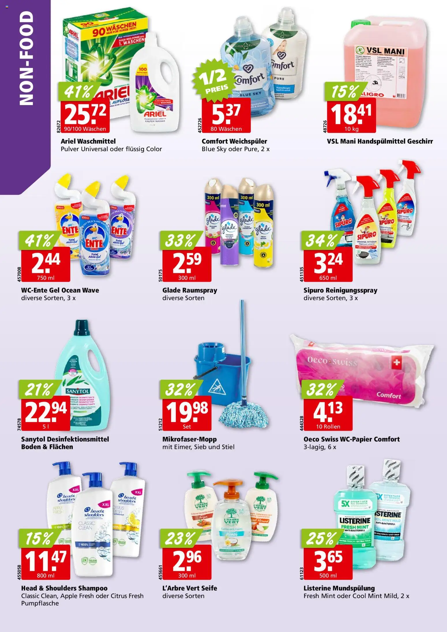 Aligro Aktionen – gültig ab 02.02.2026 | Seite: 30 | Produkte: Seife, Weichspüler, Waschmittel, Wasser