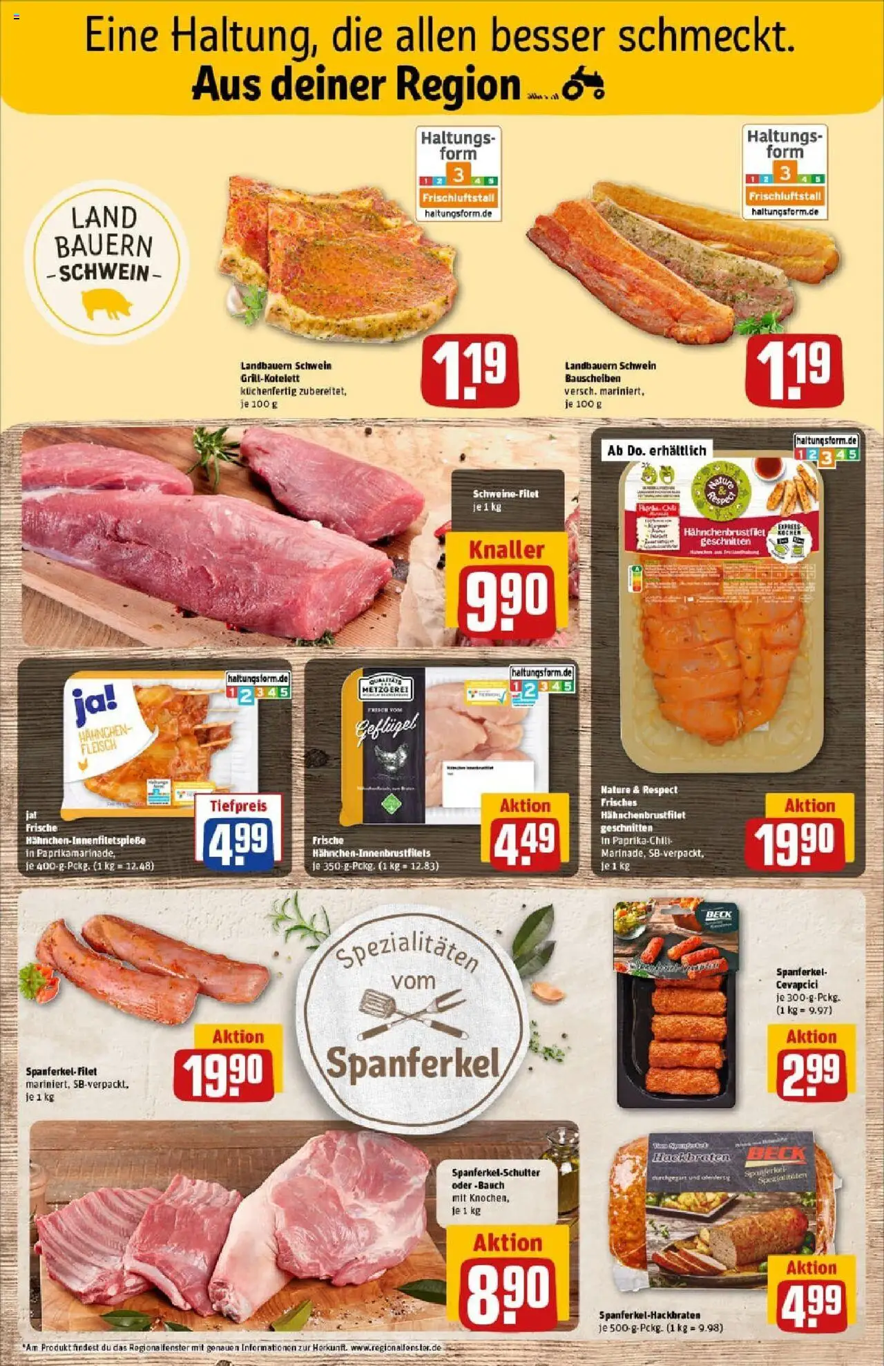 Rewe prospekt Ludwigshafen / Rheingönheim	 - gültig ab dem 06.07.2025 | Seite: 8 | Produkte: Hahnchen, Cevapcici, Schweinefilet, Fleisch