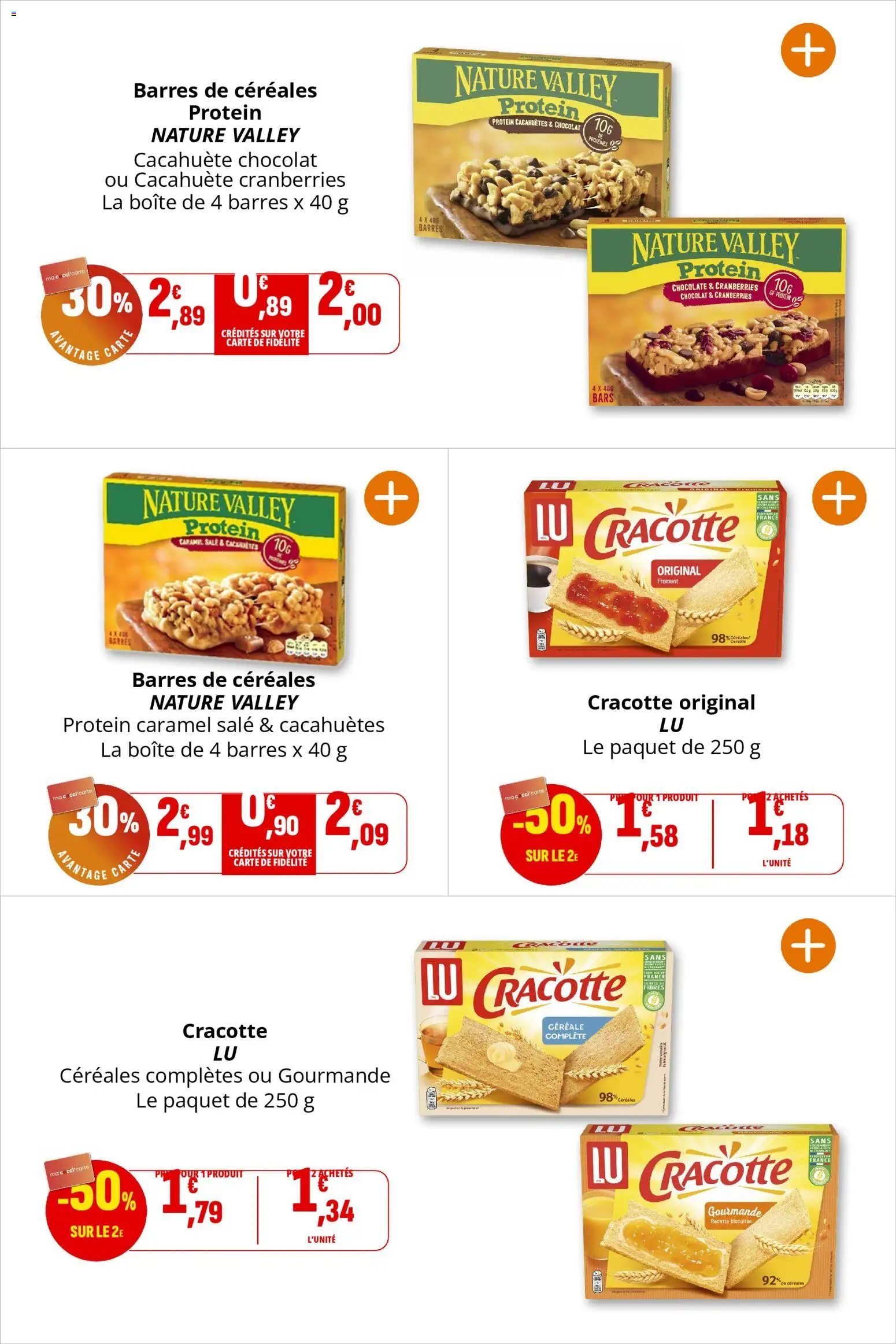 {H1} | Page: 23 | Produits: Cacahuète, Farine, Chocolat, Céréales