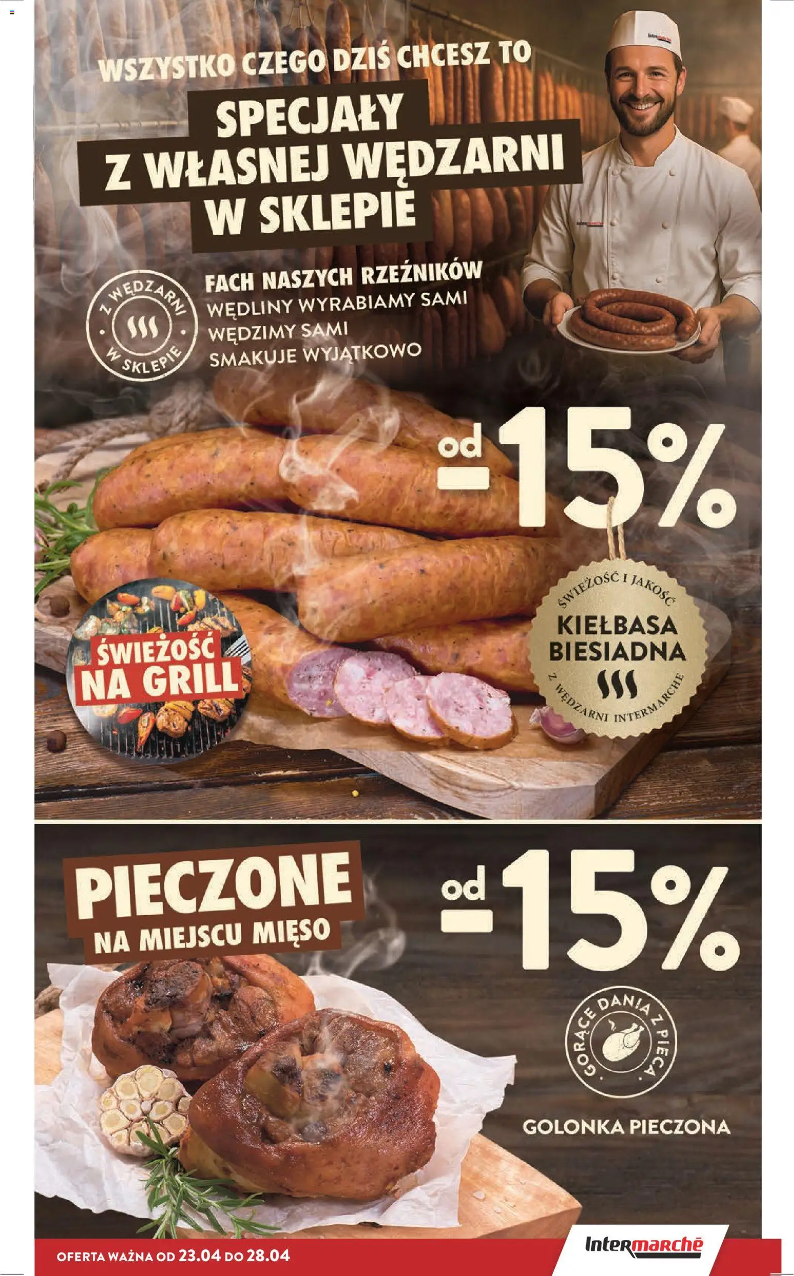Intermarche gazetka od 23.04.2026 | Strona: 25 | Produkty: Kiełbasa, Mięso, Grill, Wędliny