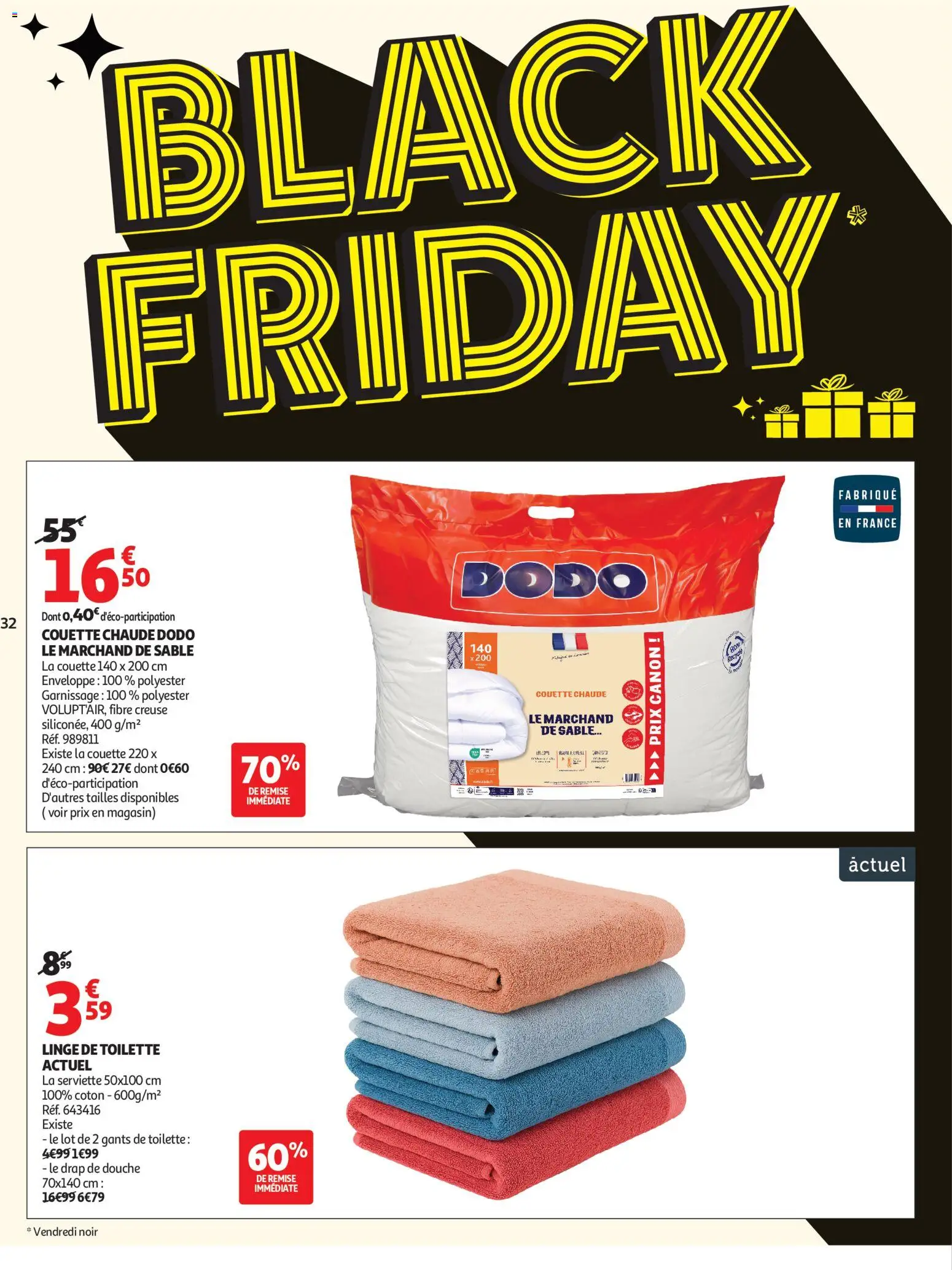 {H1} | Page: 32 | Produits: Coton, Douche, La couette, Couette