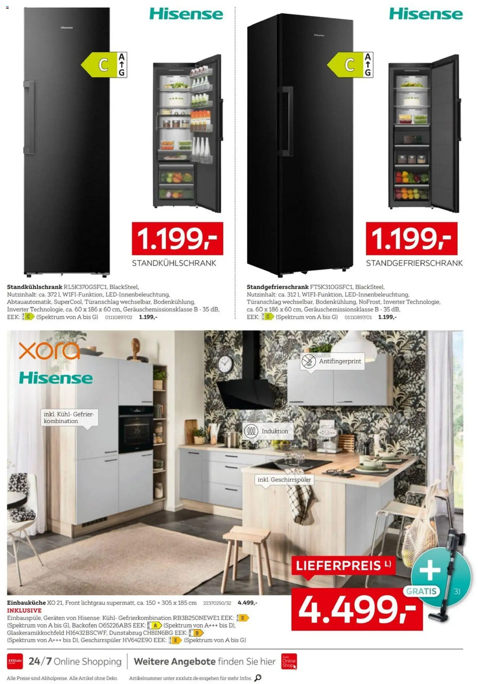 XXXL Lutz - Nr. 1 bei Küchen – gültig ab 27.12.2025 | Seite: 14 | Produkte: Hisense, Geschirrspüler, Einbauküche, Dunstabzug