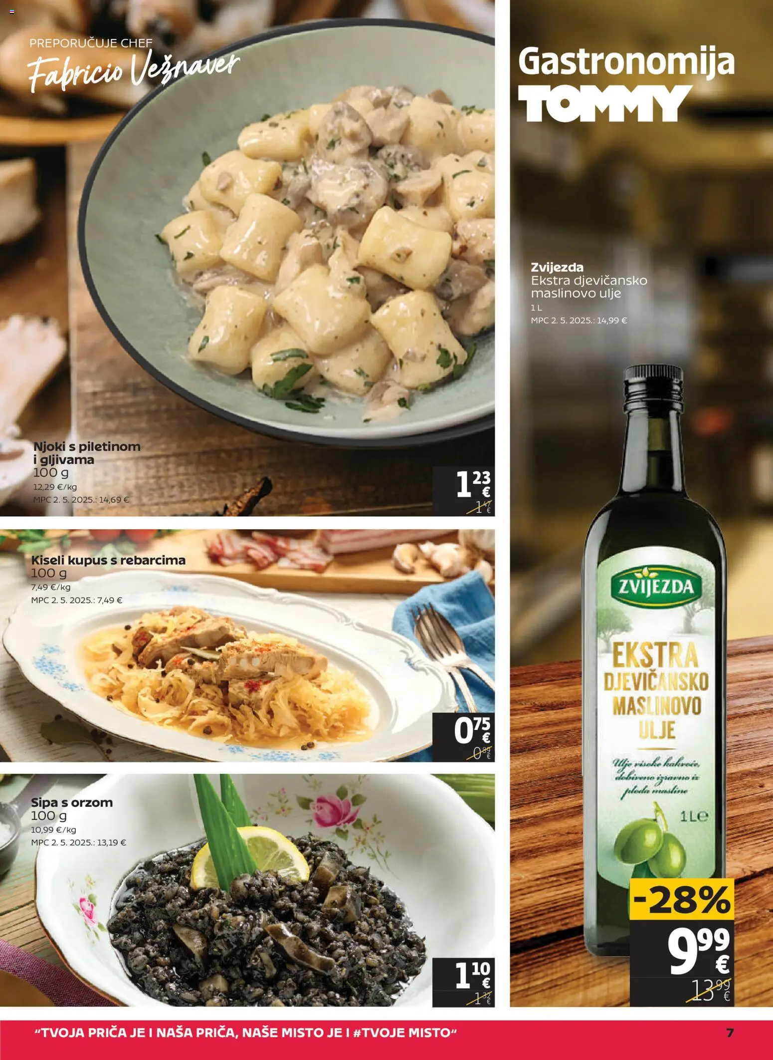 Tommy katalog | vrijedi od 04.12.2025 | Stranica: 7 | Proizvodi: Sipa, Maslinovo ulje, Njoki, Kupus