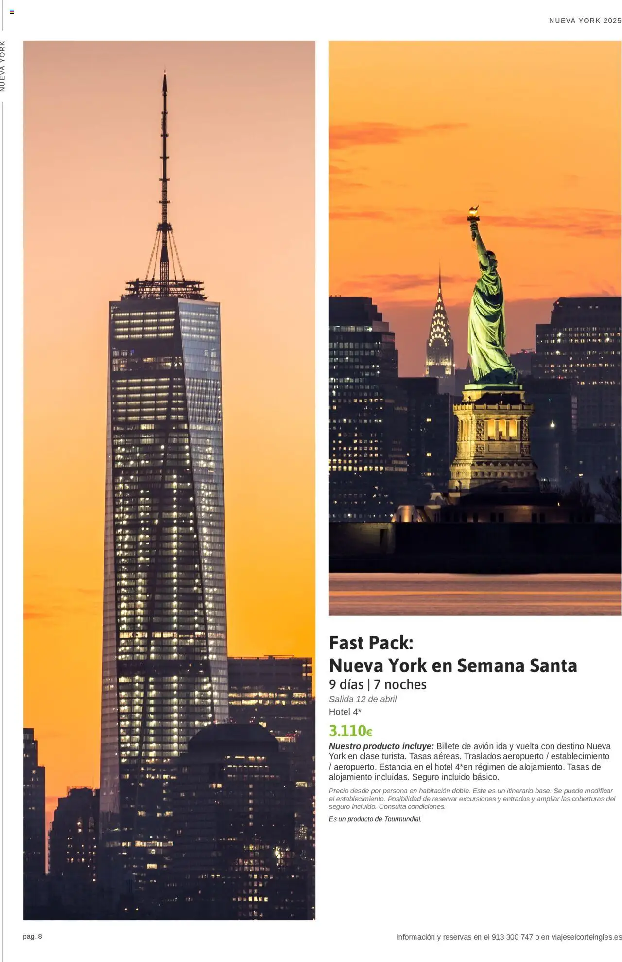 Viajes El Corte Inglés Nueva York │ válido desde el 10.01.2025 | Página: 8