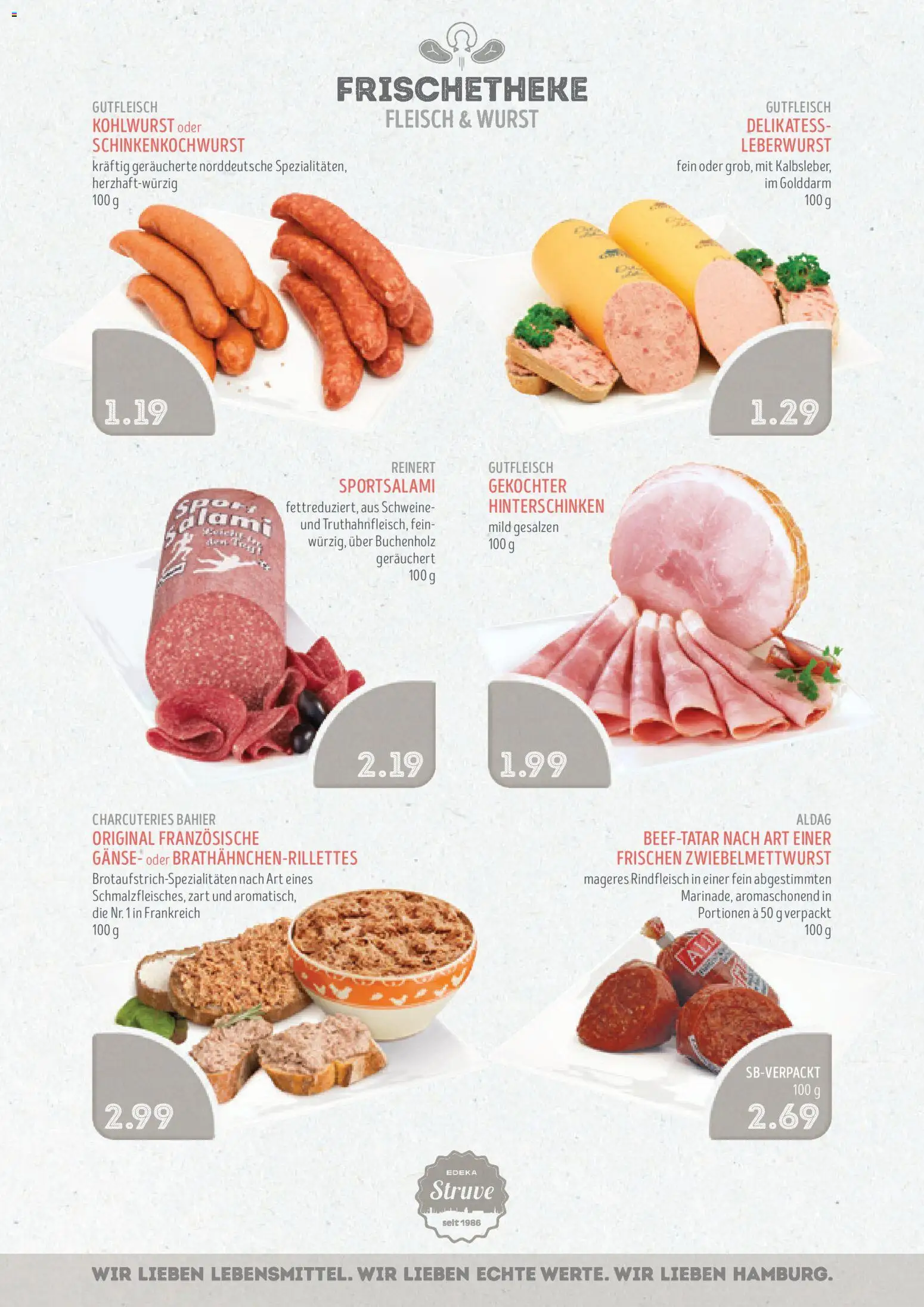 Edeka Struve Prospekt 	 – gültig ab 03.11.2025 | Seite: 5 | Produkte: Wurst, Rindfleisch, Fleisch