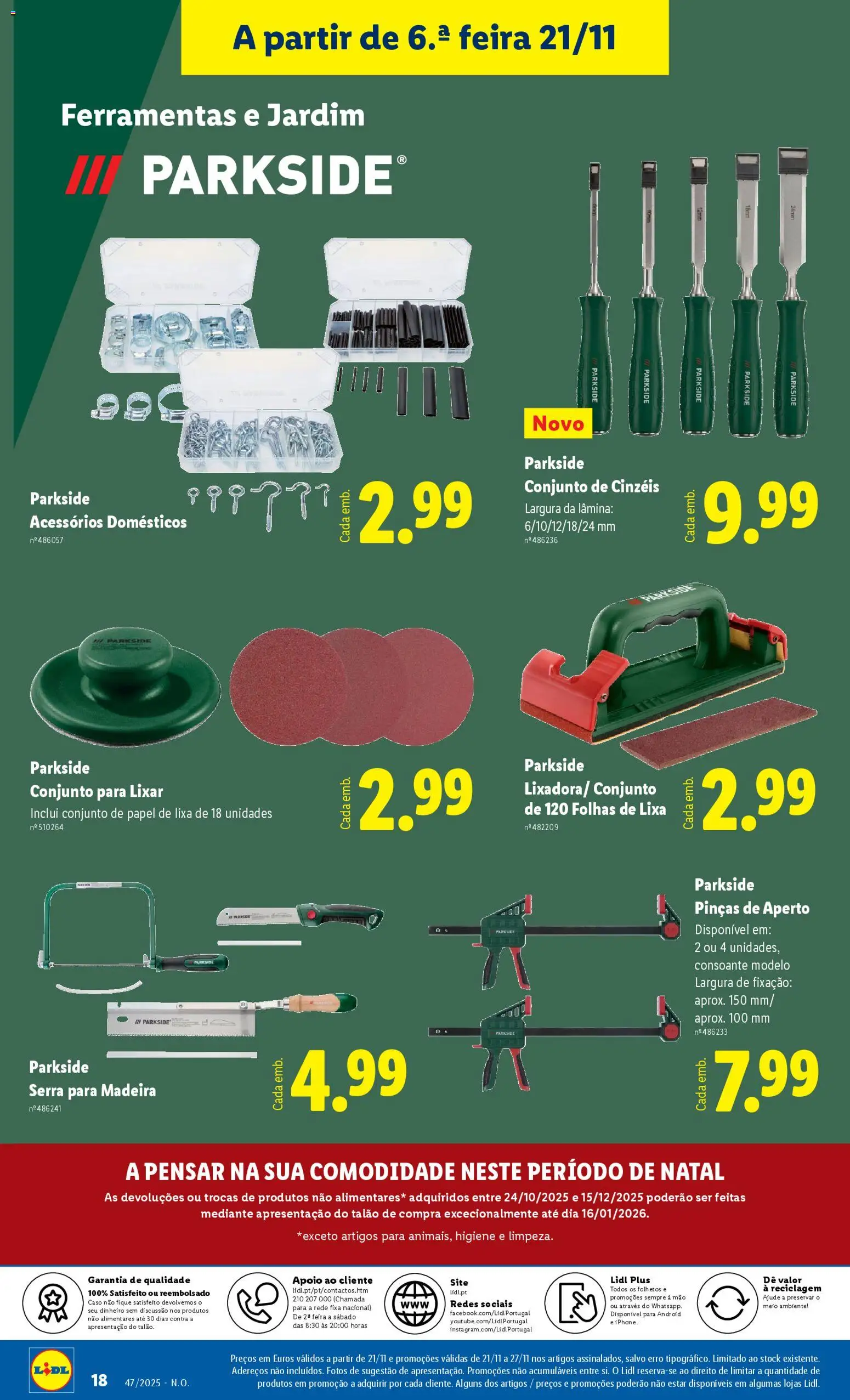 Lidl Black Friday │ válido de 17.11.2025 | Página: 18 | Produtos: Lixa, Ferramentas