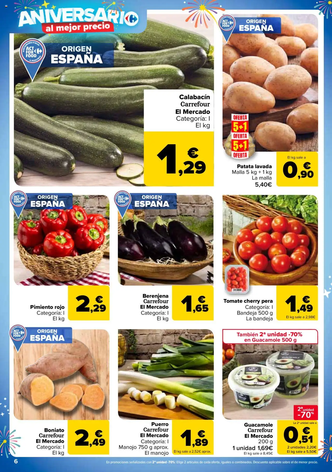 Carrefour folleto │ válido desde el 25.09.2025 | Página: 6 | Productos: Calabacín, Κάδος απορρυμάτων, Guacamole, Bandeja