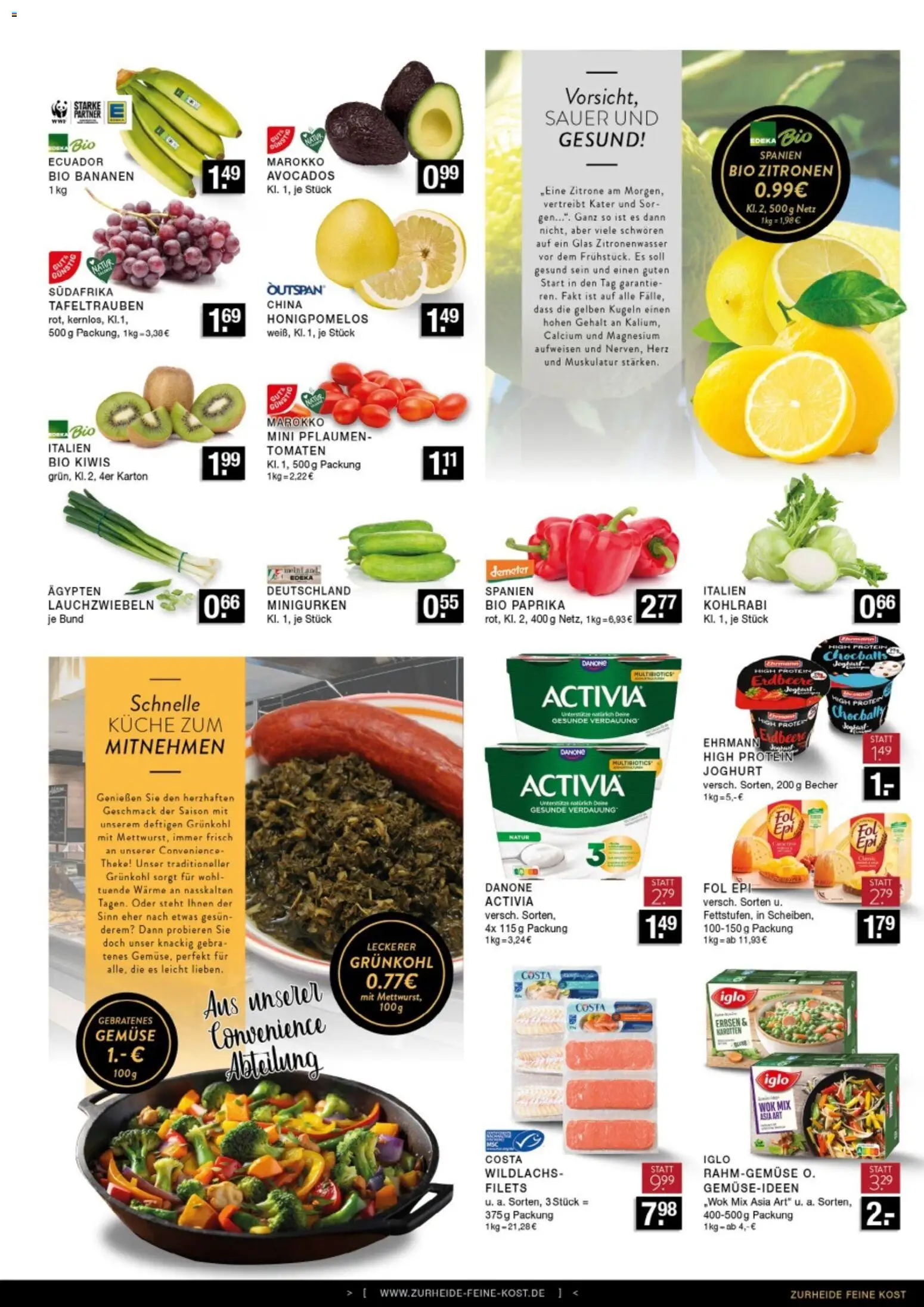 Edeka Zurheide Prospekt 	 – gültig ab 05.01.2026 | Seite: 5 | Produkte: Pflaumen, Iglo, Kohlrabi, Erbsen