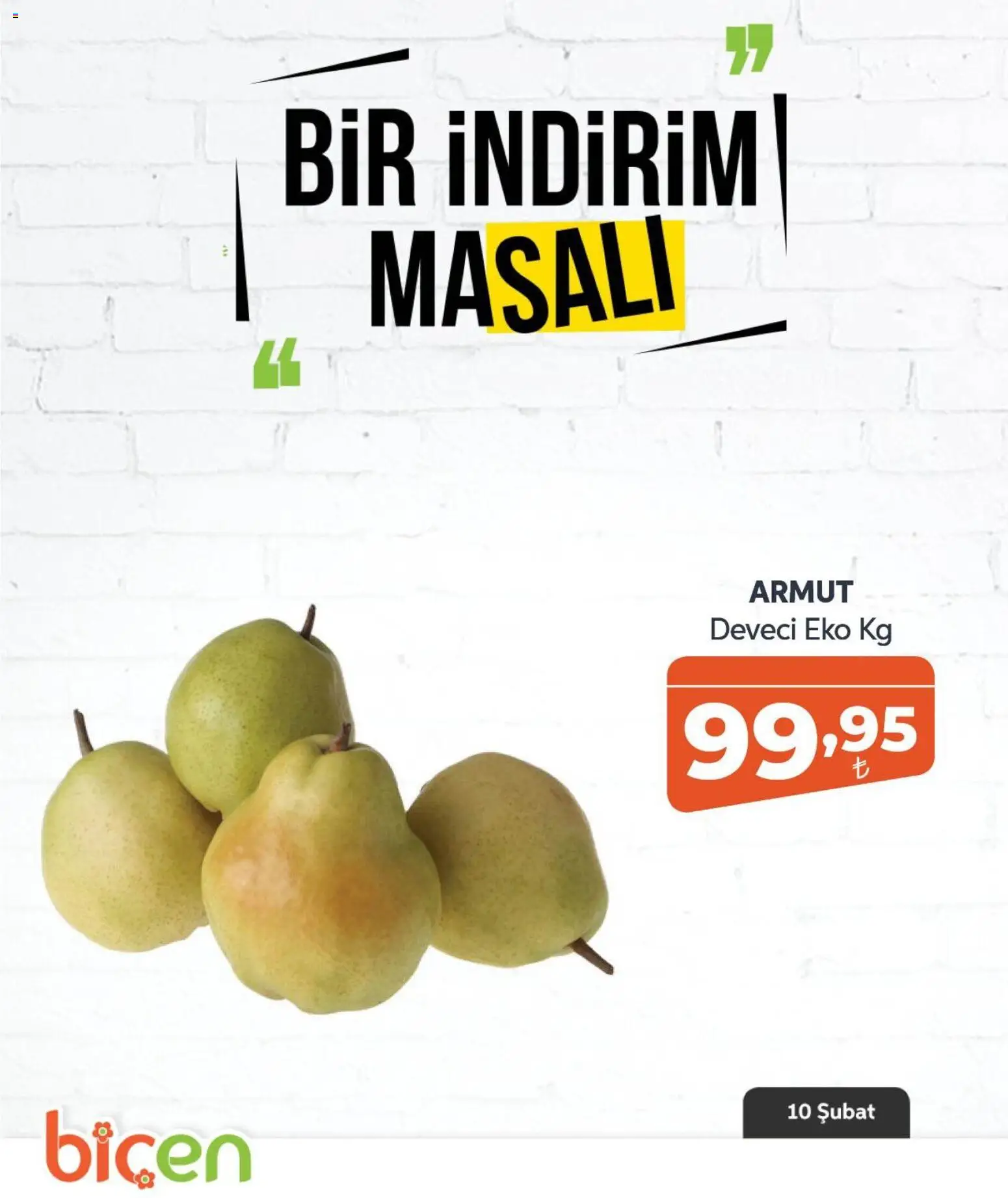 Biçen Market Bir İndirim MaSalı - meyve - 10.02.2026 tarihinden itibaren geçerlidir | Sayfa: 7
