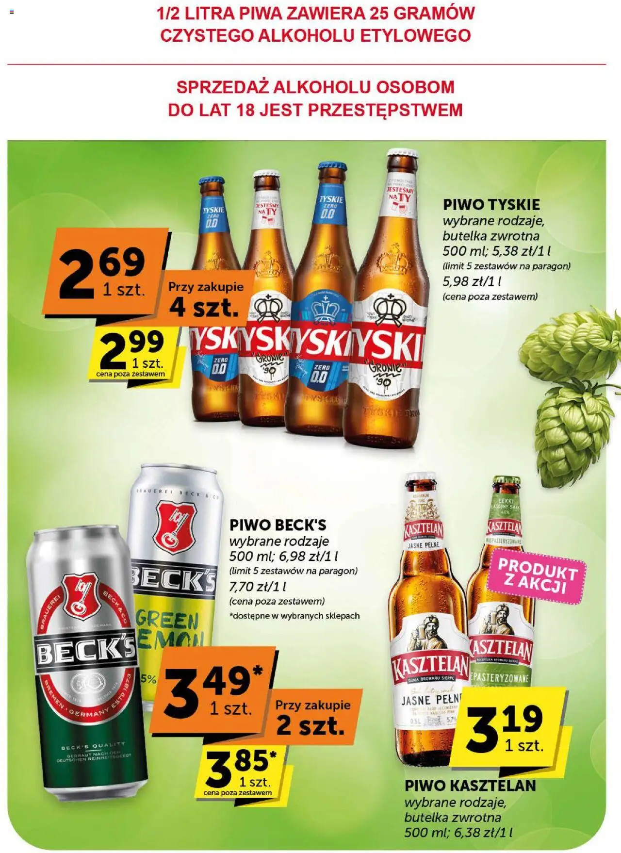 Euro Sklep Gazetka - Minimarket od 21.08.2025 | Strona: 24 | Produkty: Tyskie, Piwo