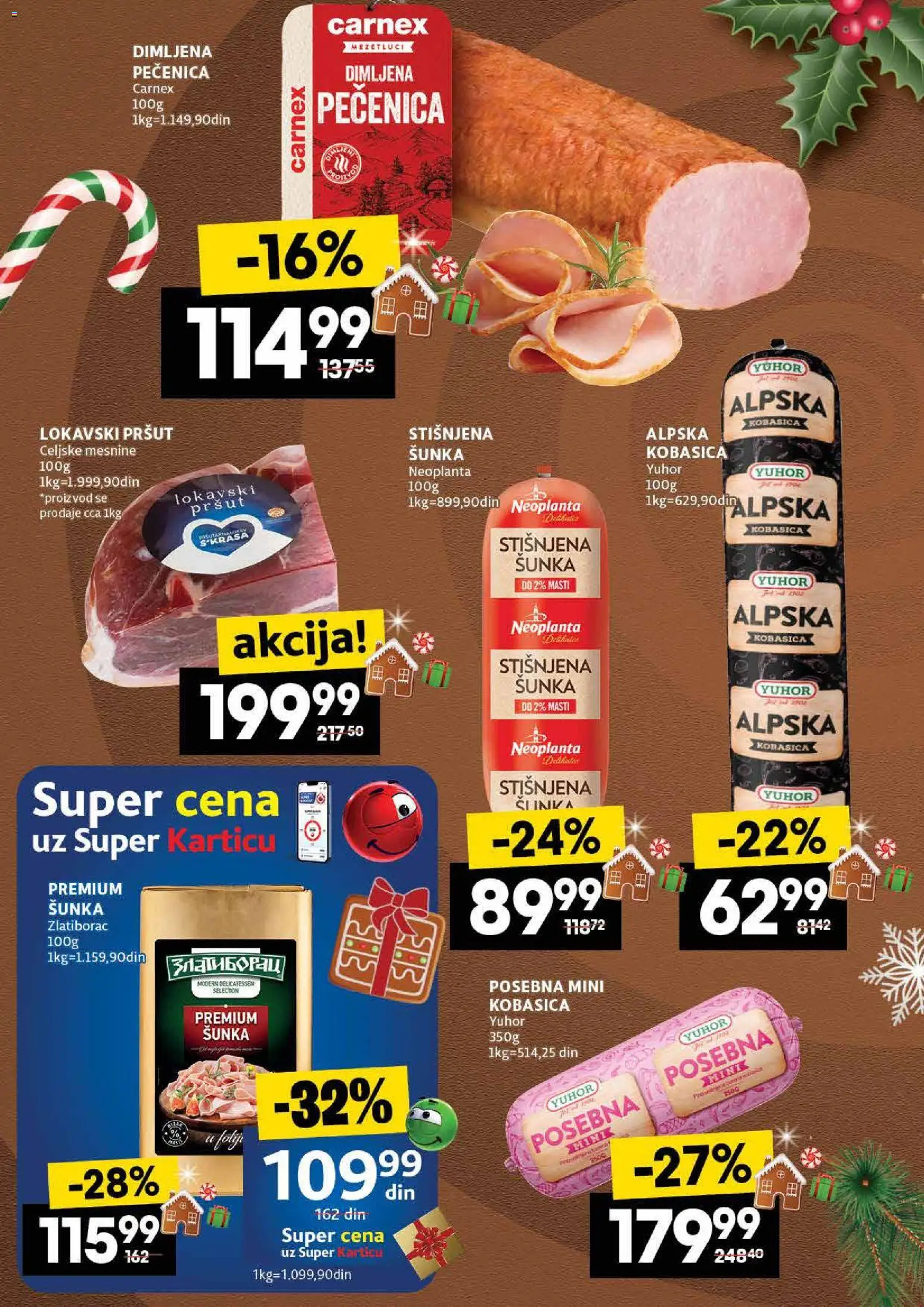 Roda katalog - važi od 04.12.2025 | Strana: 6 | Proizvode: Pršut, Šunka, Kobasica, Pečenica