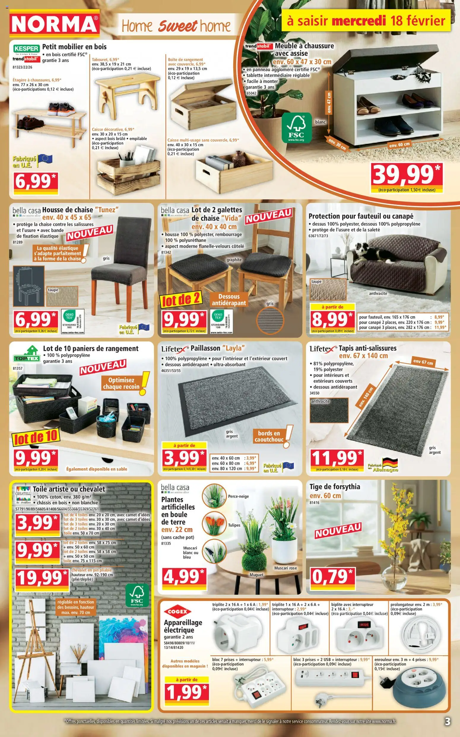 {H1} | Page: 3 | Produits: Meuble, Chevalet, Prises, Étagère