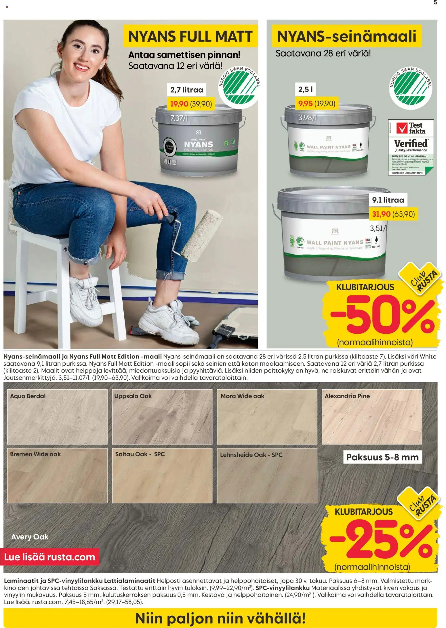 Rusta tarjoukset – voimassa 02.03.2026 alkaen | Sivu: 5 | Tuotteet: Maali, Voi