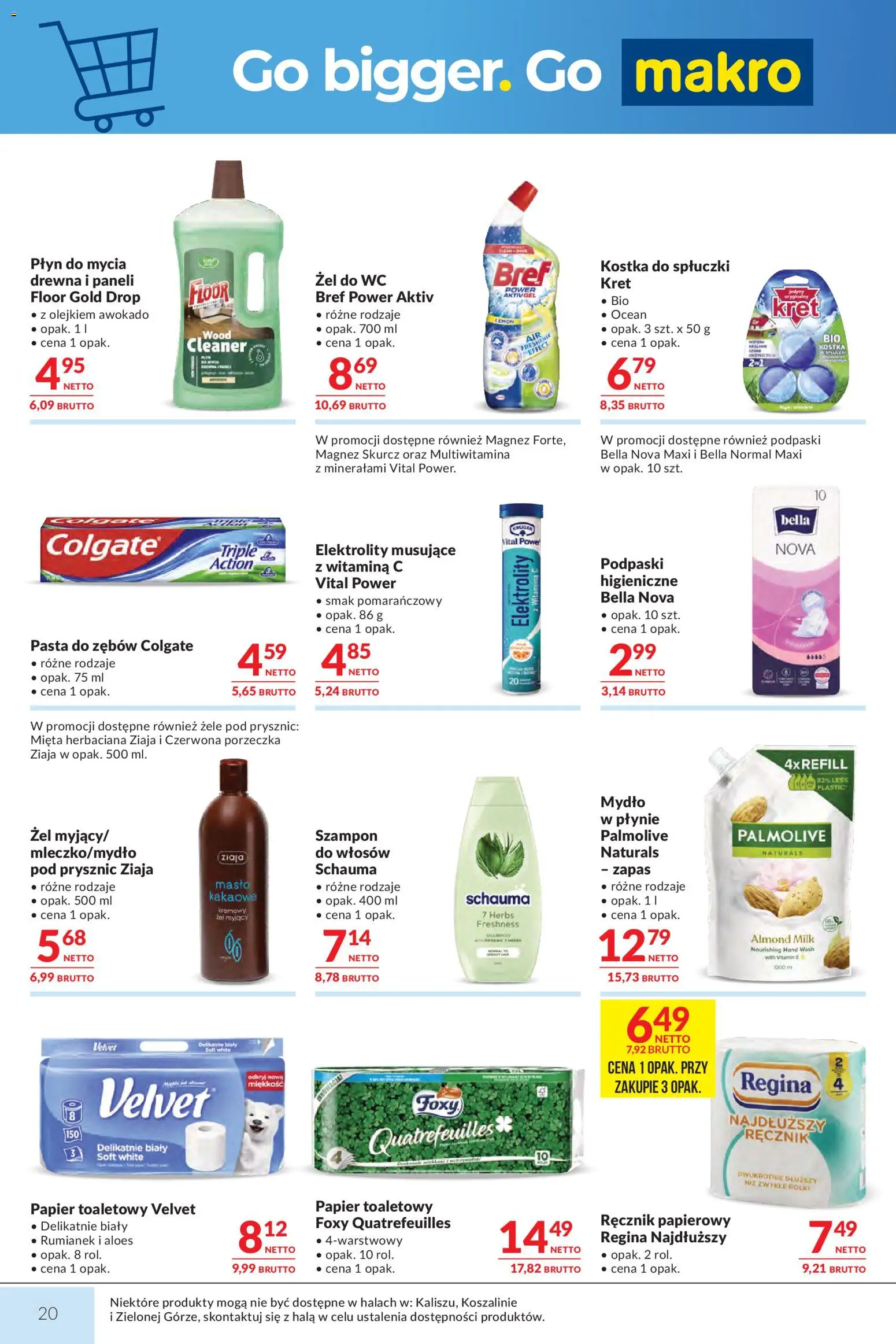 Makro Gazetka od 03.03.2026 | Strona: 20 | Produkty: Papier toaletowy, Cleaner, Porzeczka, Mydło