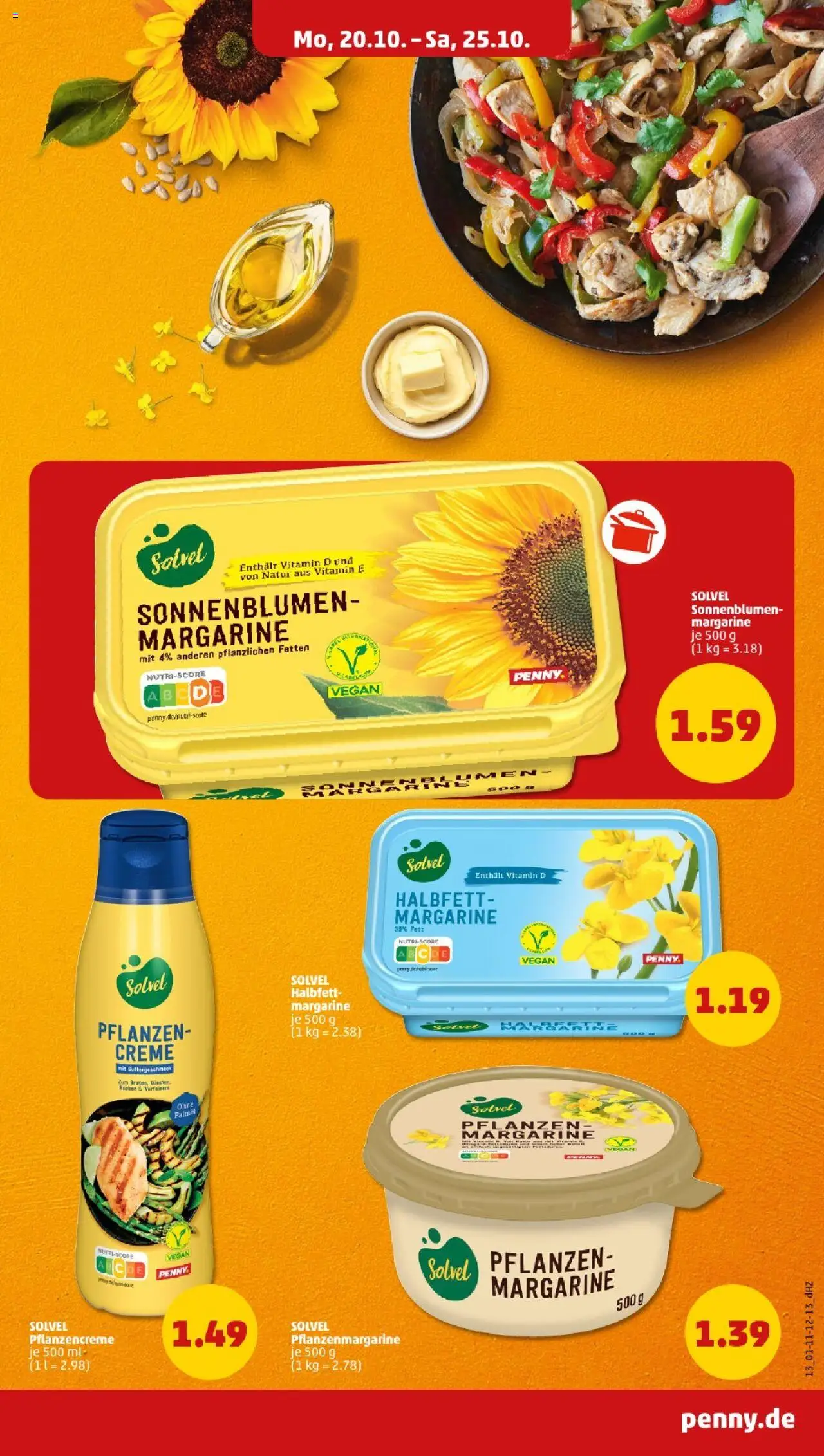 Penny - Berlin – gültig ab 20.10.2025 | Seite: 13 | Produkte: Margarine, Creme