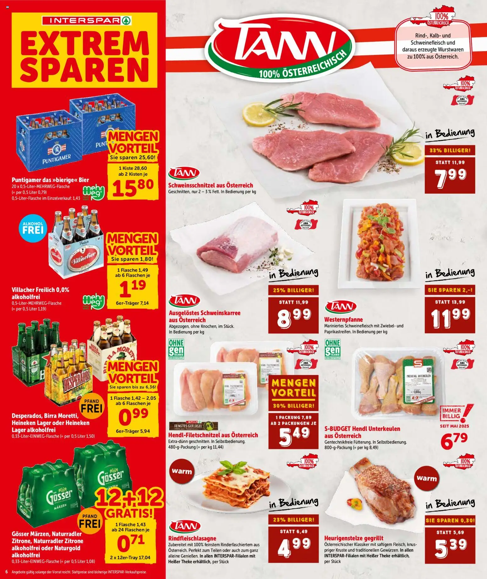 Interspar Flugblatt - Kärnten gültig ab 15.01.2026 | Seite: 7 | Produkte: Zitrone, Bier, Schweinefleisch