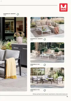 Masku-mainoslehti voimassa 09.03.2026 alkaen | Sivu: 49 | Tuotteet: Sohvapöytä, Sohvaryhmä, Kulmasohva