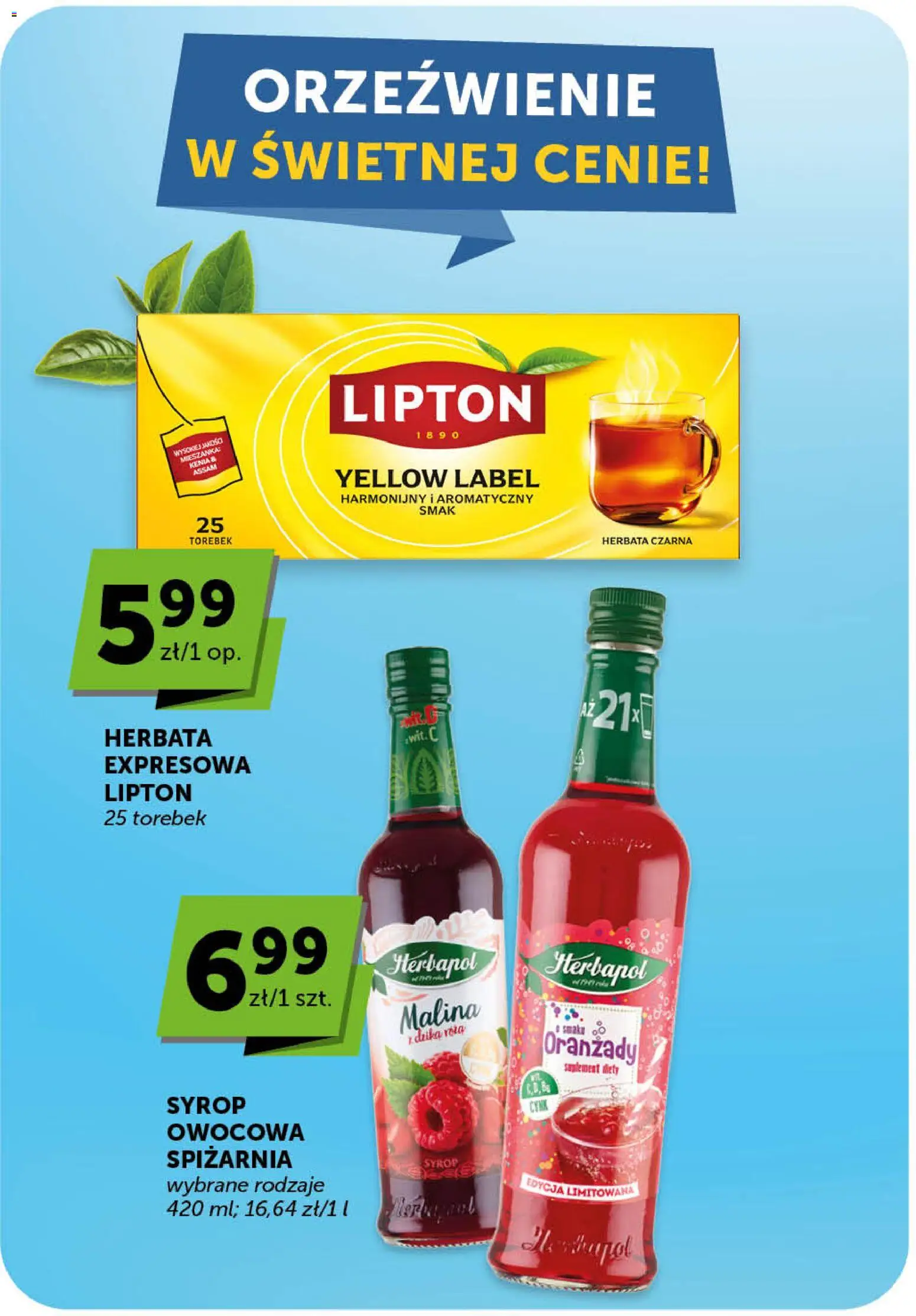 Euro Sklep gazetka - Minimarket od 30.04.2026 | Strona: 17 | Produkty: Syrop, Malina, Herbata