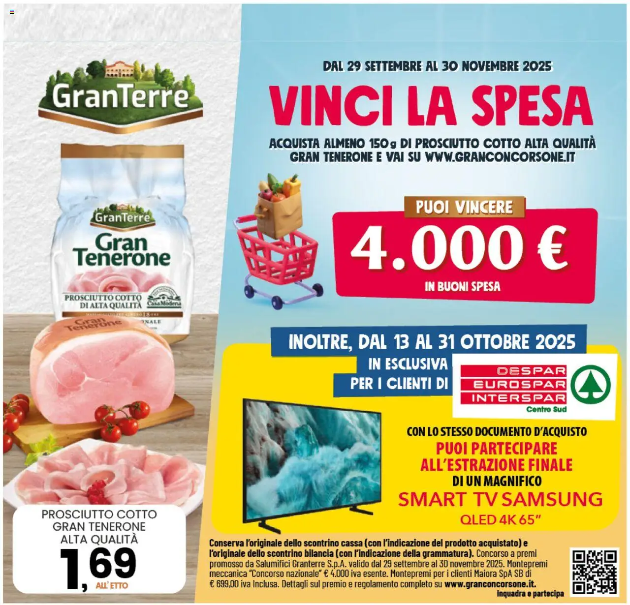 Volantino Interspar del 13.10.2025 | Pagina: 33 | Prodotti: Tv samsung, Prosciutto Cotto, TV, Bilancia
