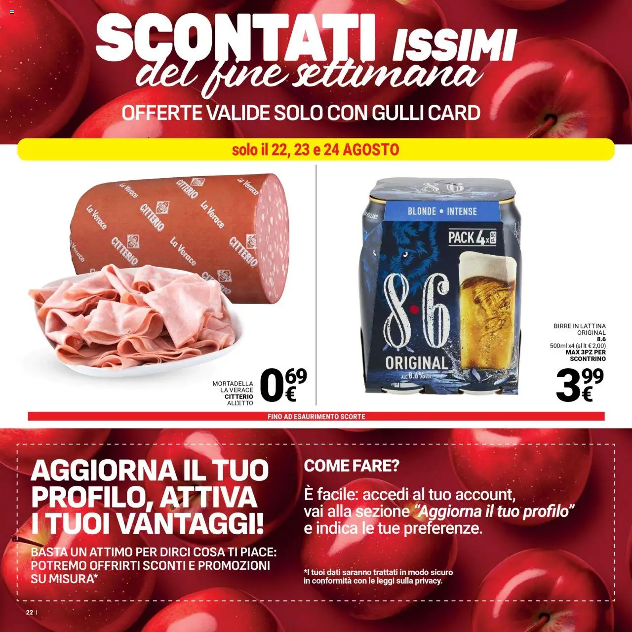 Volantino Gulliver del 19.08.2025 | Pagina: 22 | Prodotti: Mortadella