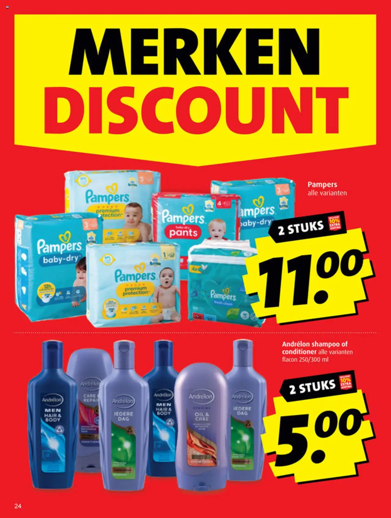  | Pagina: 24 | Producten: Pampers, Shampoo, Conditioner