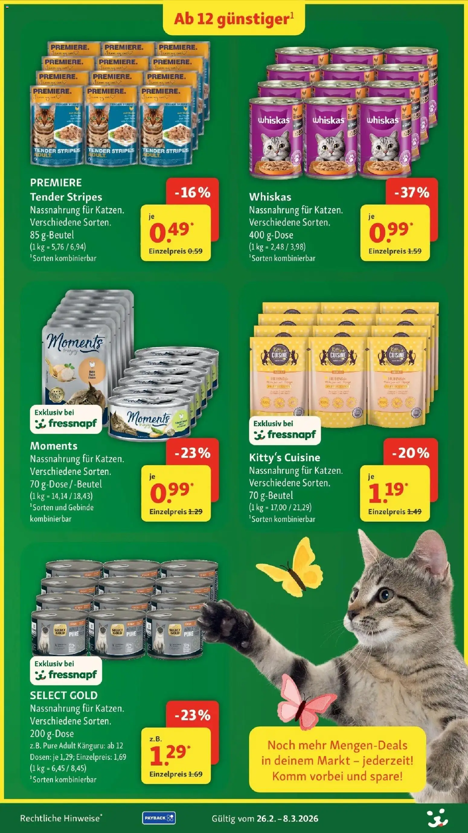 Fressnapf Jetzt wird’s Frühling – gültig ab 26.02.2026 | Seite: 11 | Produkte: Whiskas