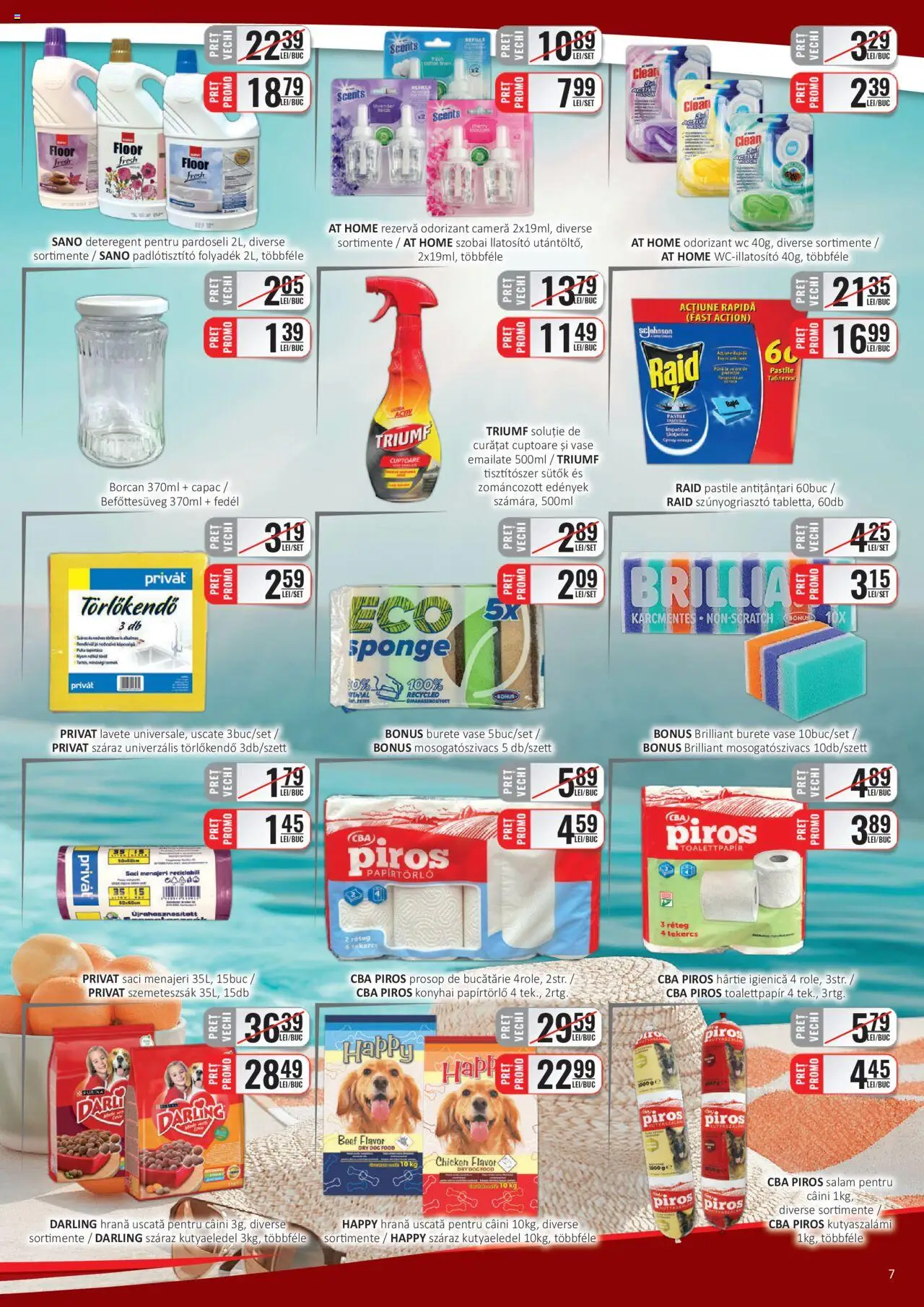 CBA catalog - C+C – valabil de la 16.08.2025 | Pagină: 7 | Produse: Saci menajeri, Bucătărie, Borcan, Lavete