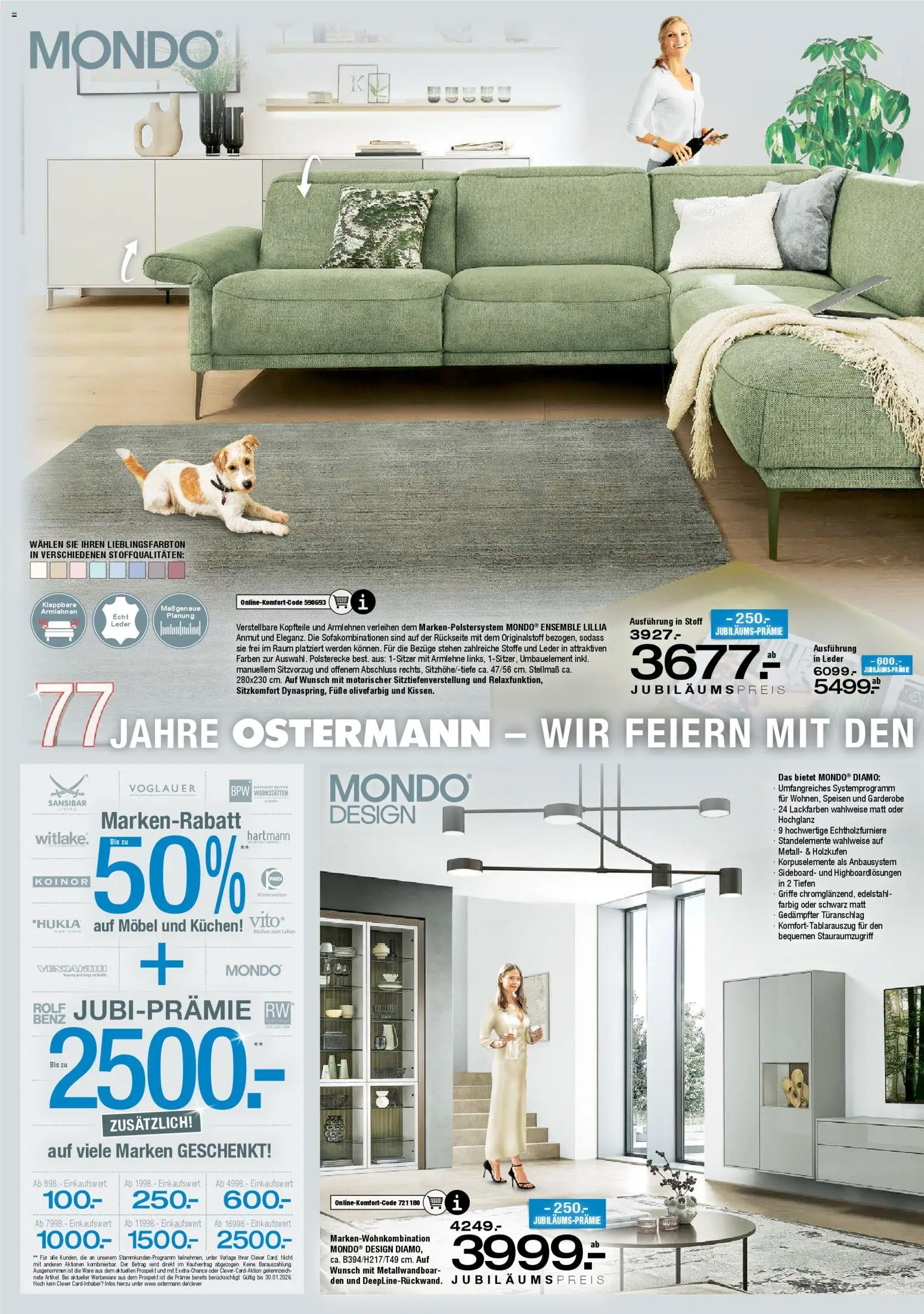 Ostermann Prospekt 	 – gültig ab 17.01.2026 | Seite: 2 | Produkte: Sideboard, Kuchen