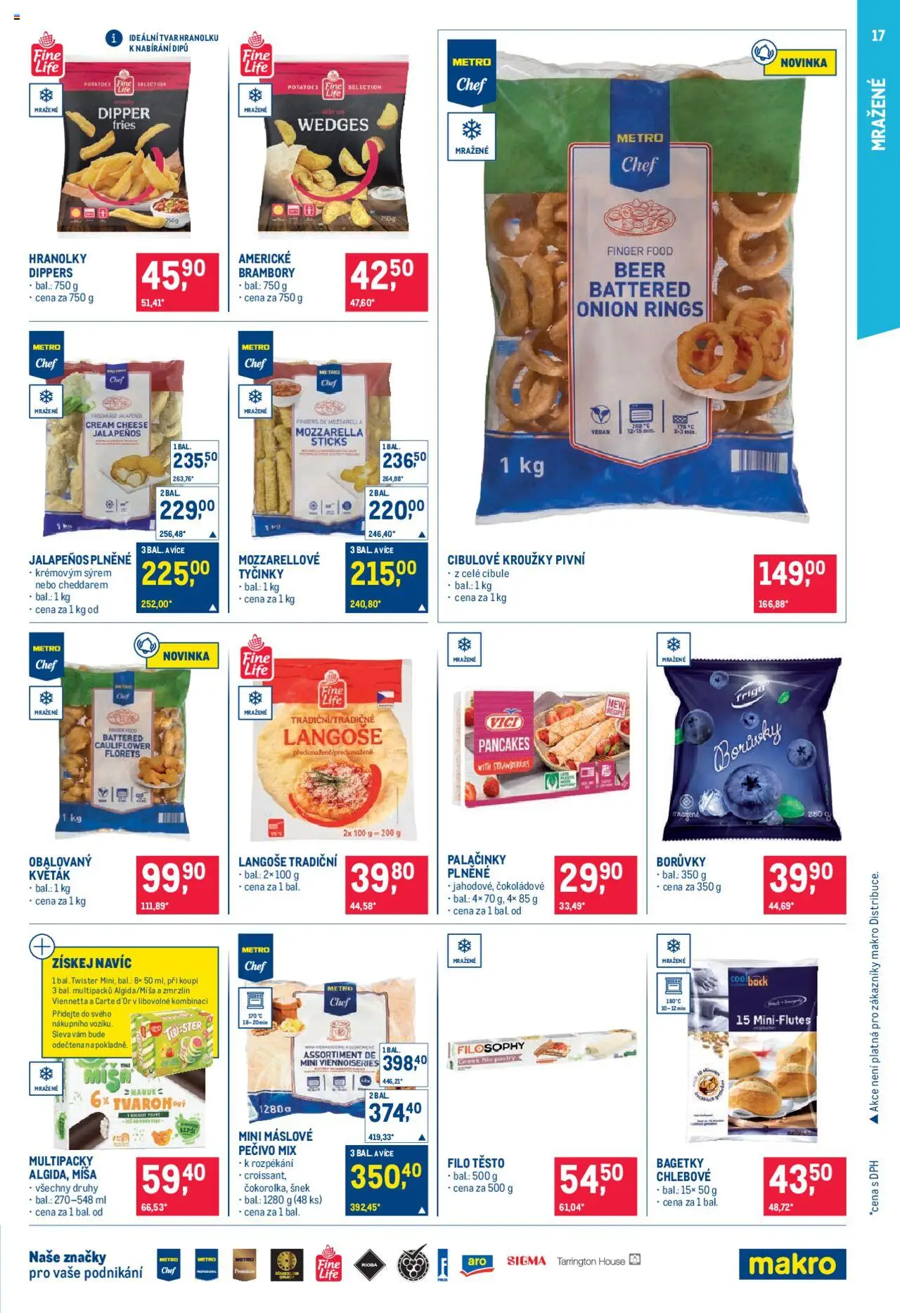 Makro leták - Pro milovníky jídla od 10.09.2025 | Strana: 17 | Produkty: Hranolky, Tyčinky, Pečivo, Cibule