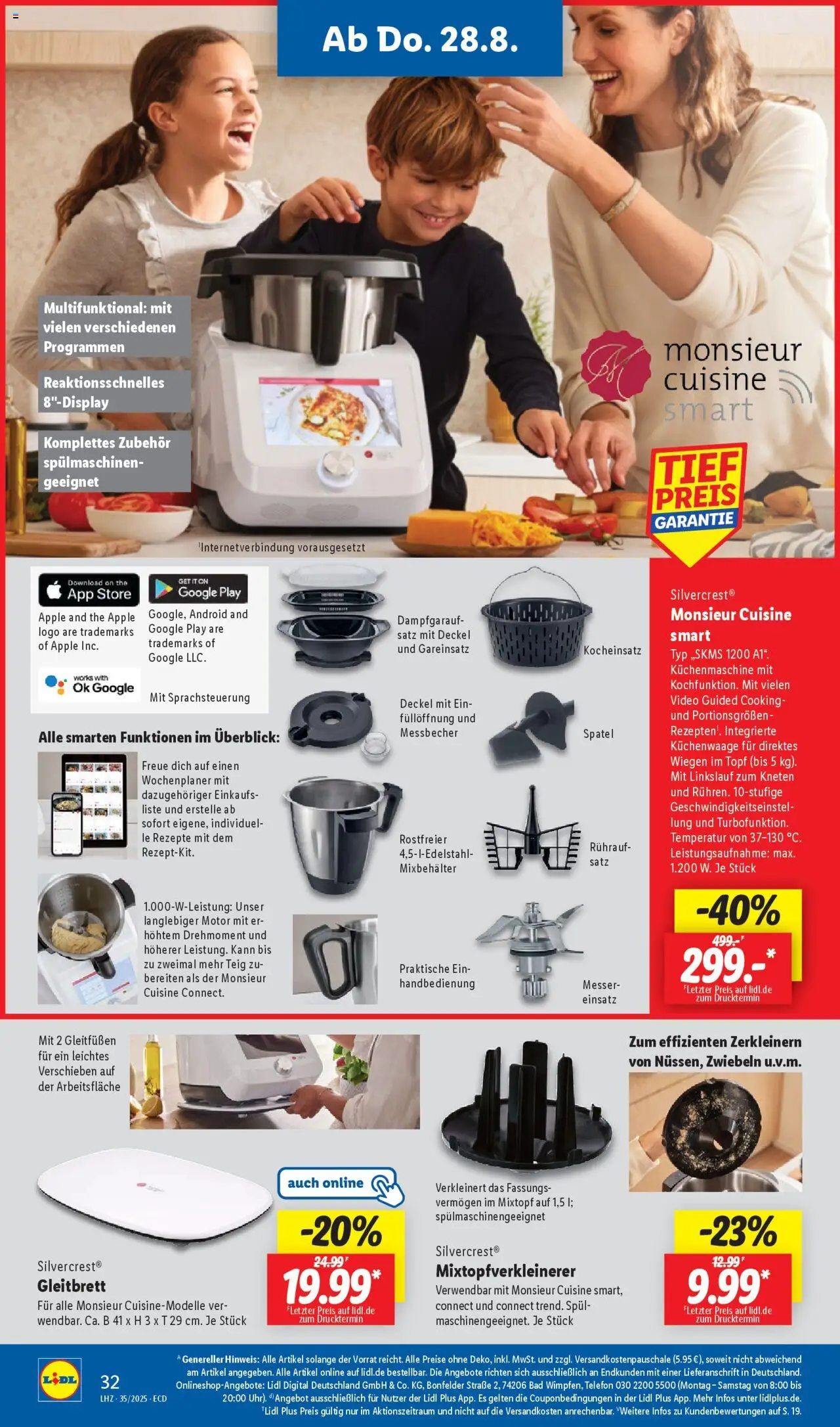 Lidl Prospekt 	 - gültig ab dem 25.08.2025 | Seite: 44 | Produkte: Bad, Apple, Zwiebeln, Telefon