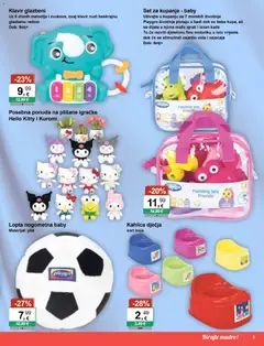 KTC - Katalog igračke i tekstil - Pregled kataloga iz trgovine KTC, vrijedi od 11.01.2026 | Stranica: 3 | Proizvodi: Plišane igračke, Lopta