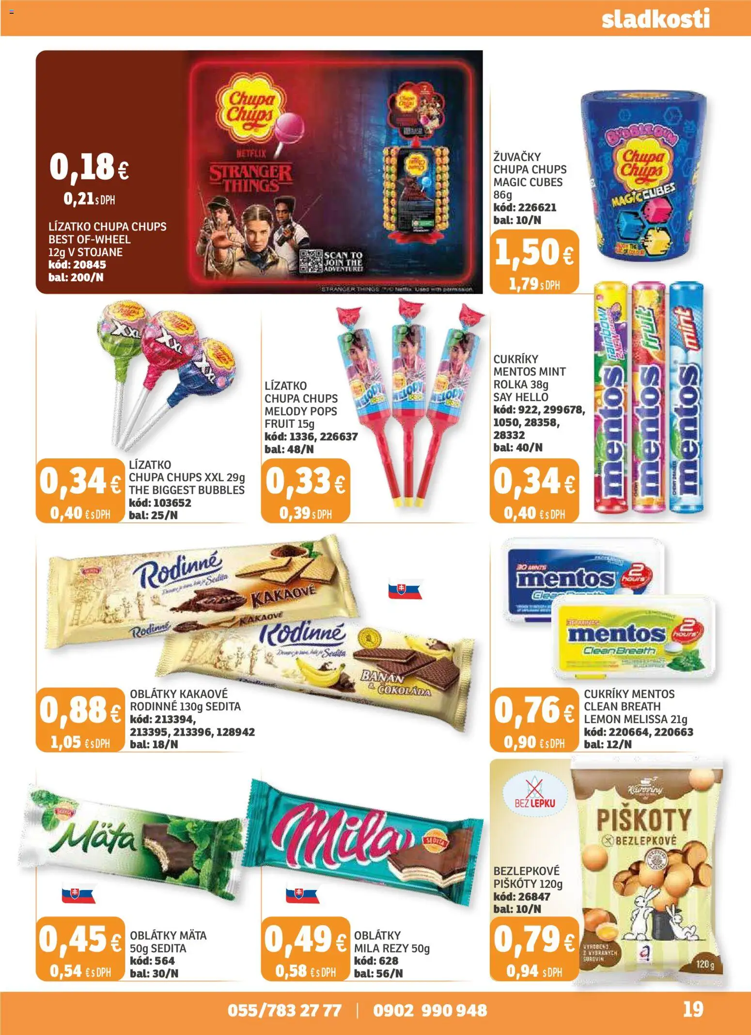 Nové Labaš akcie – leták je platný od 14.11.2025 | Strana: 19 | Produkty: Čokoláda, Cukríky, Mila