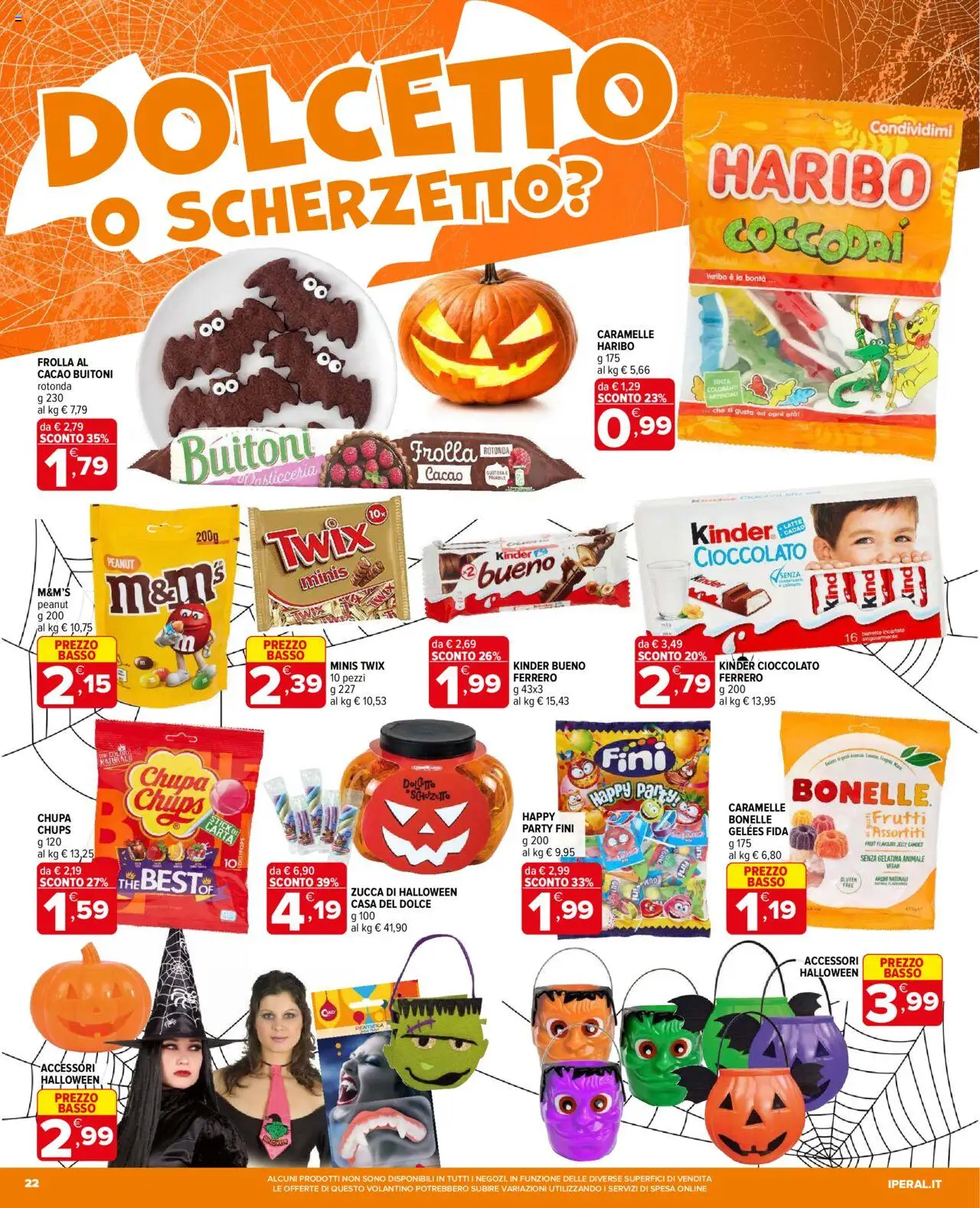Volantino Iperal del 15.10.2025 | Pagina: 22 | Prodotti: Cioccolato, Caramelle, Zucca, Cacao