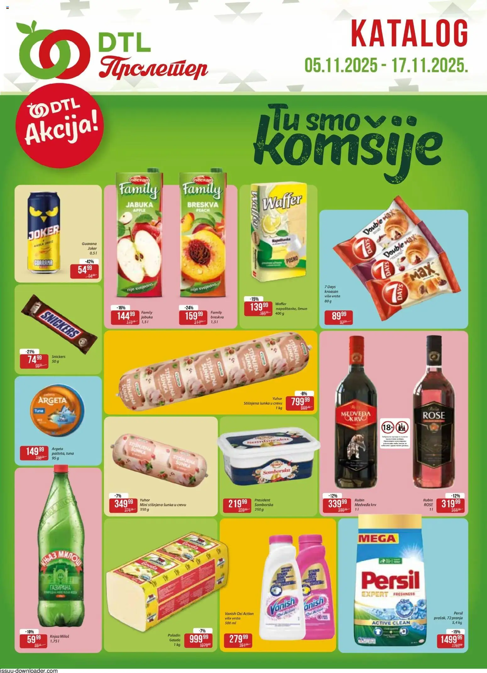 Metalac Proleter katalog - važi od 05.11.2025 | Strana: 1 | Proizvode: Guarana, Napolitanke, Limun, Breskva