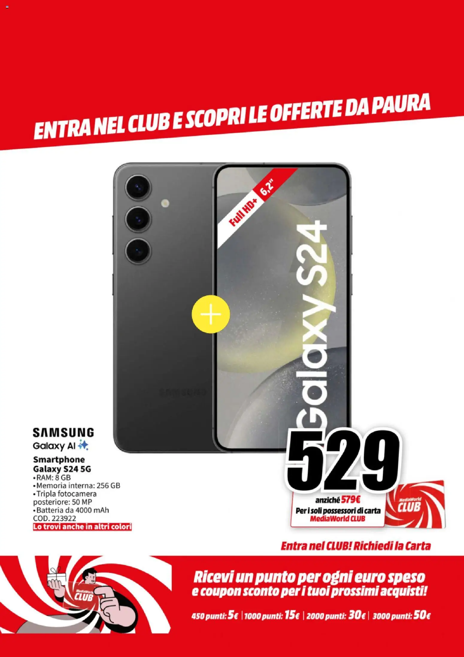 Volantino Media World del 27.10.2025 | Pagina: 4 | Prodotti: Smartphone, Fotocamera, Batteria, Samsung