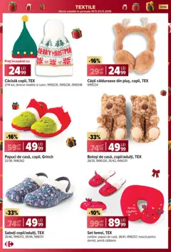 Ofertele Carrefour valabile de la 19.11.2025 | Pagină: 41 | Produse: Căști, Pernă, Papuci
