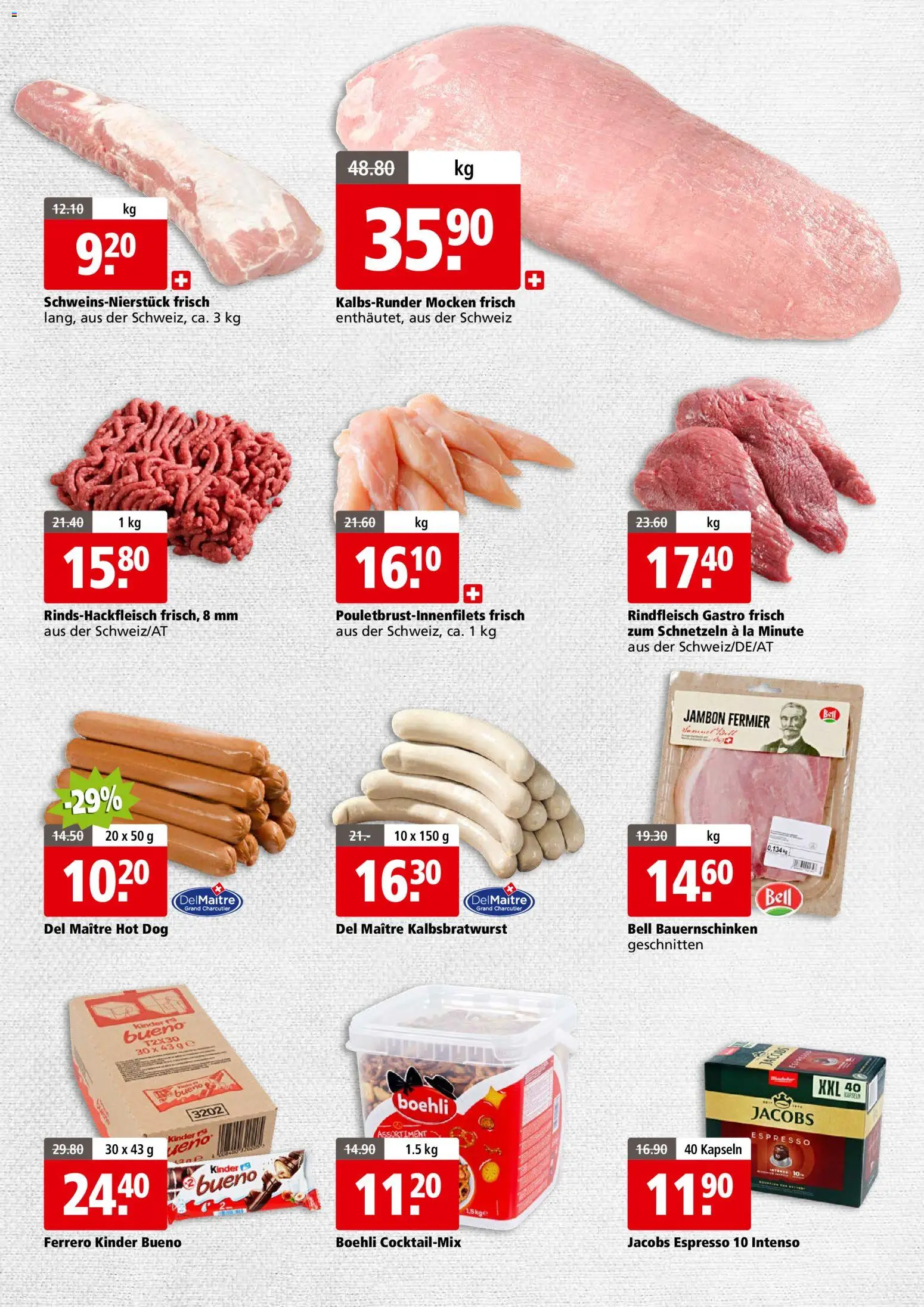 Aligro aktionen Business Chavannes, Matran, Genf, Sitten – gültig ab 13.04.2026 | Seite: 3 | Produkte: Rindfleisch