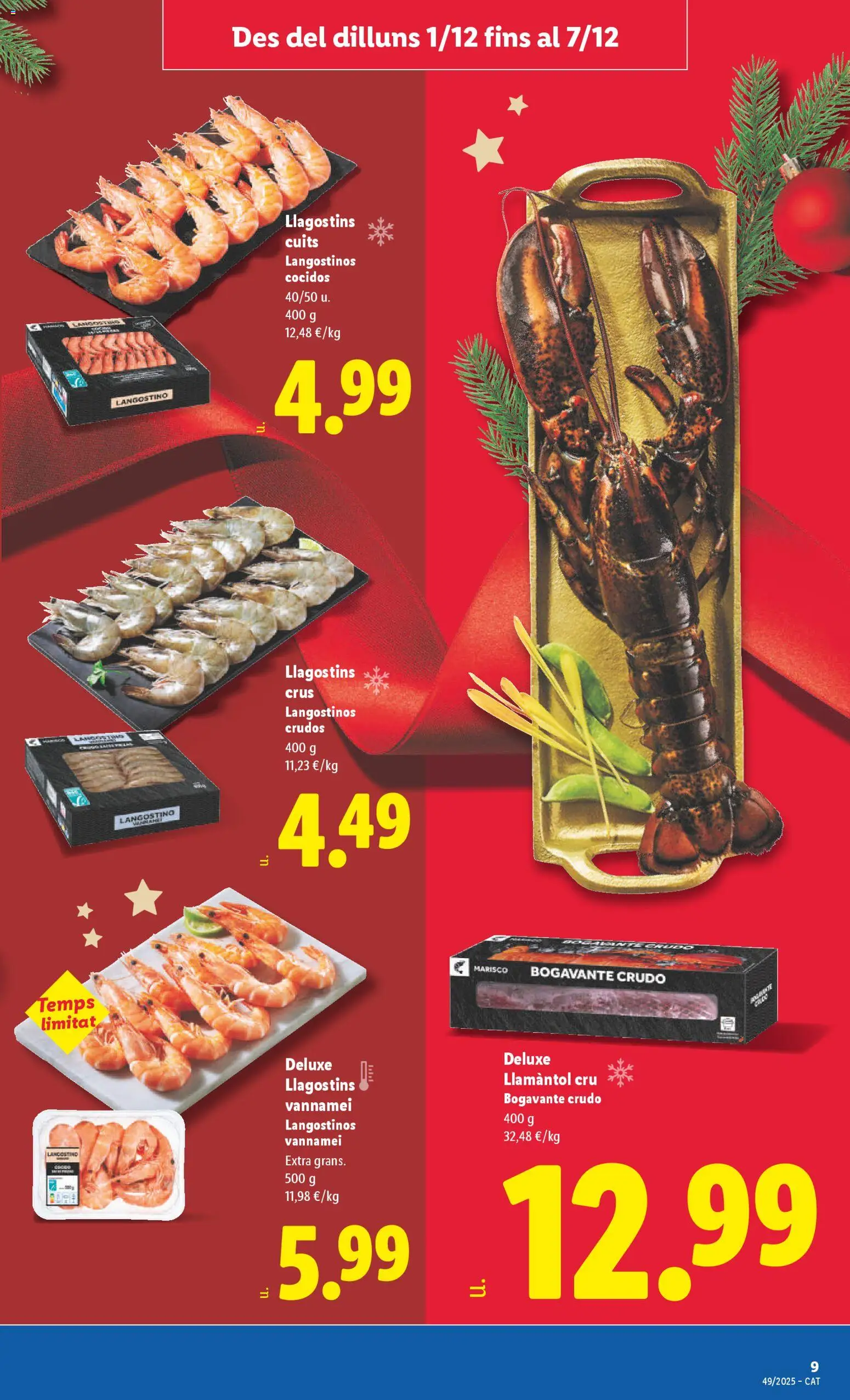 Lidl folleto │ válido desde el 01.12.2025 | Página: 11 | Productos: Langostino