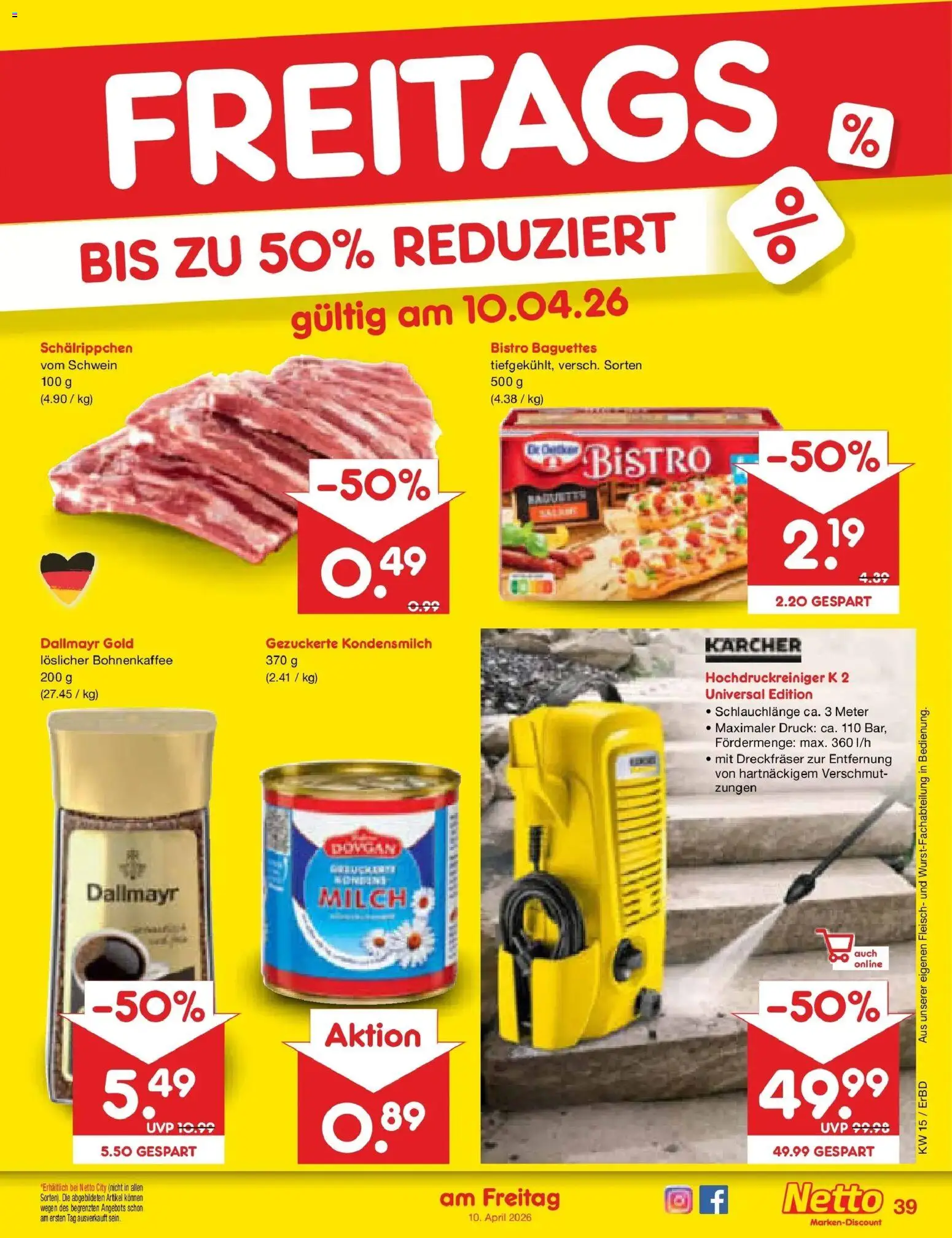 Netto Marken-Discount Prospekt Jena-Lobeda	 – gültig ab 05.04.2026 | Seite: 57 | Produkte: Dallmayr, Hochdruckreiniger, Fleisch