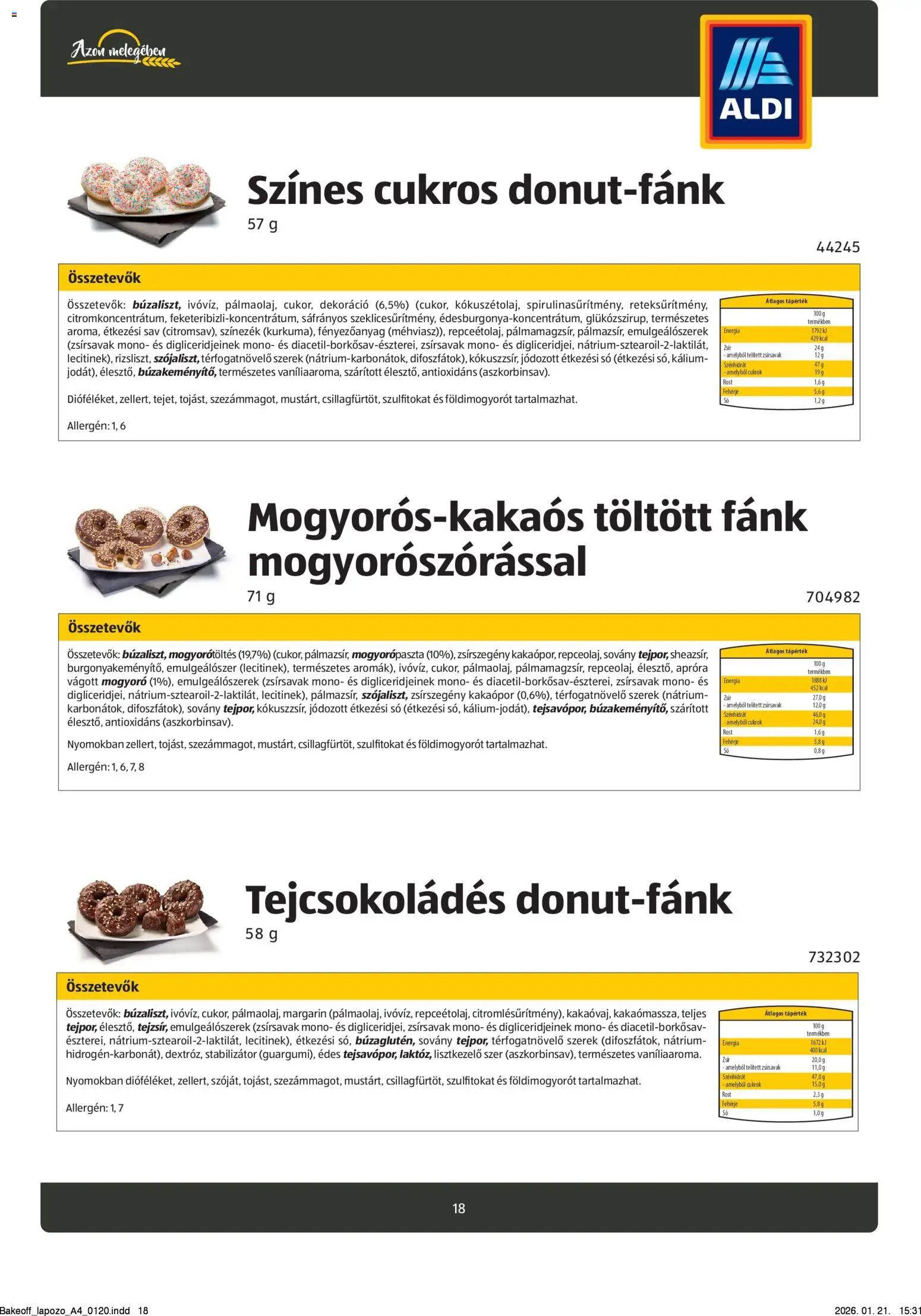 Aldi akciós ujság - amely érvényes a következő dátumtól: 26.08.2024 | Oldal: 18 | Termékek: Vanillincukor, Túró, Kakaópor, Rozskovász