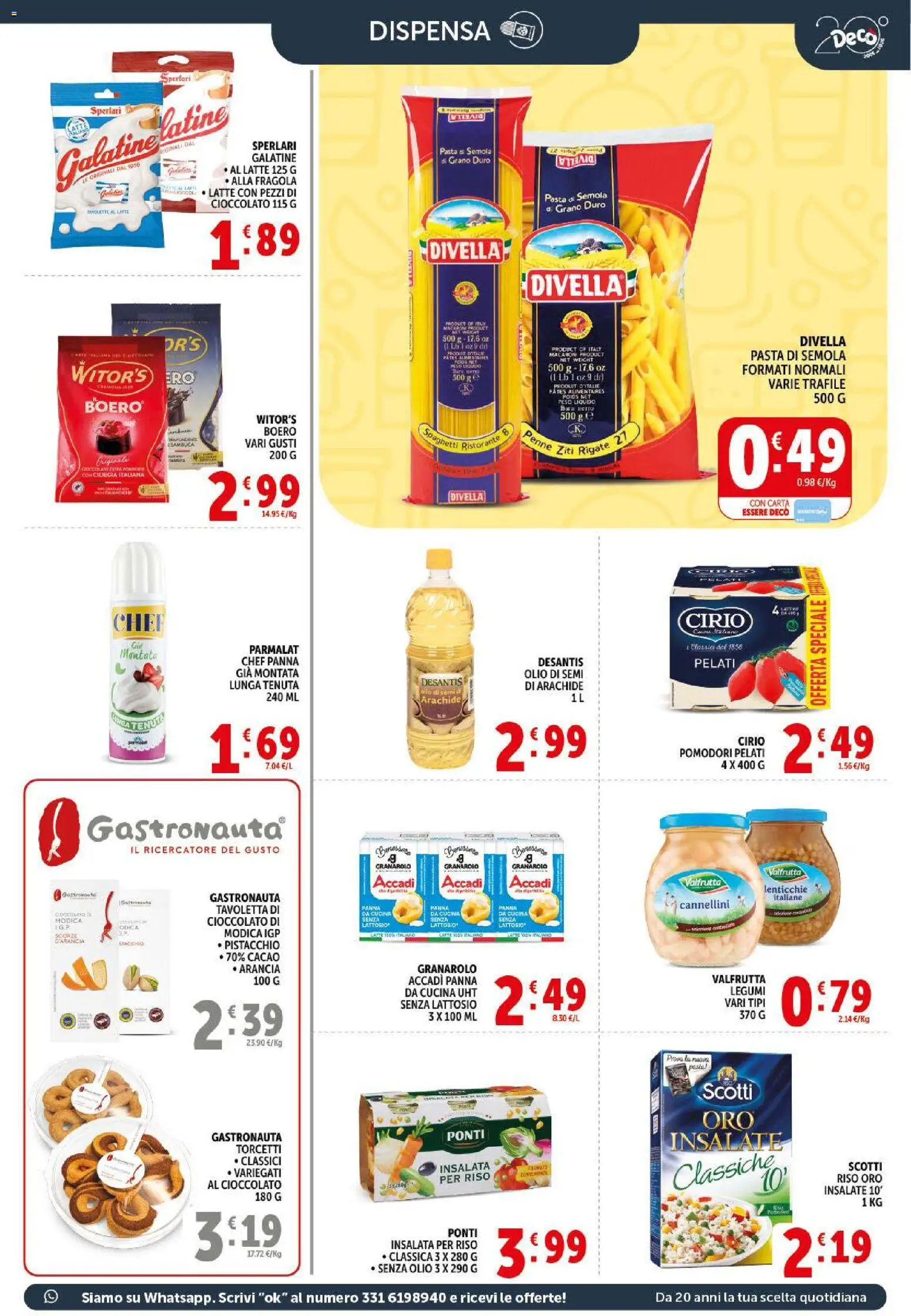 Volantino Decò del 09.04.2026 | Pagina: 13 | Prodotti: Panna, Cannellini, Latte, Cacao