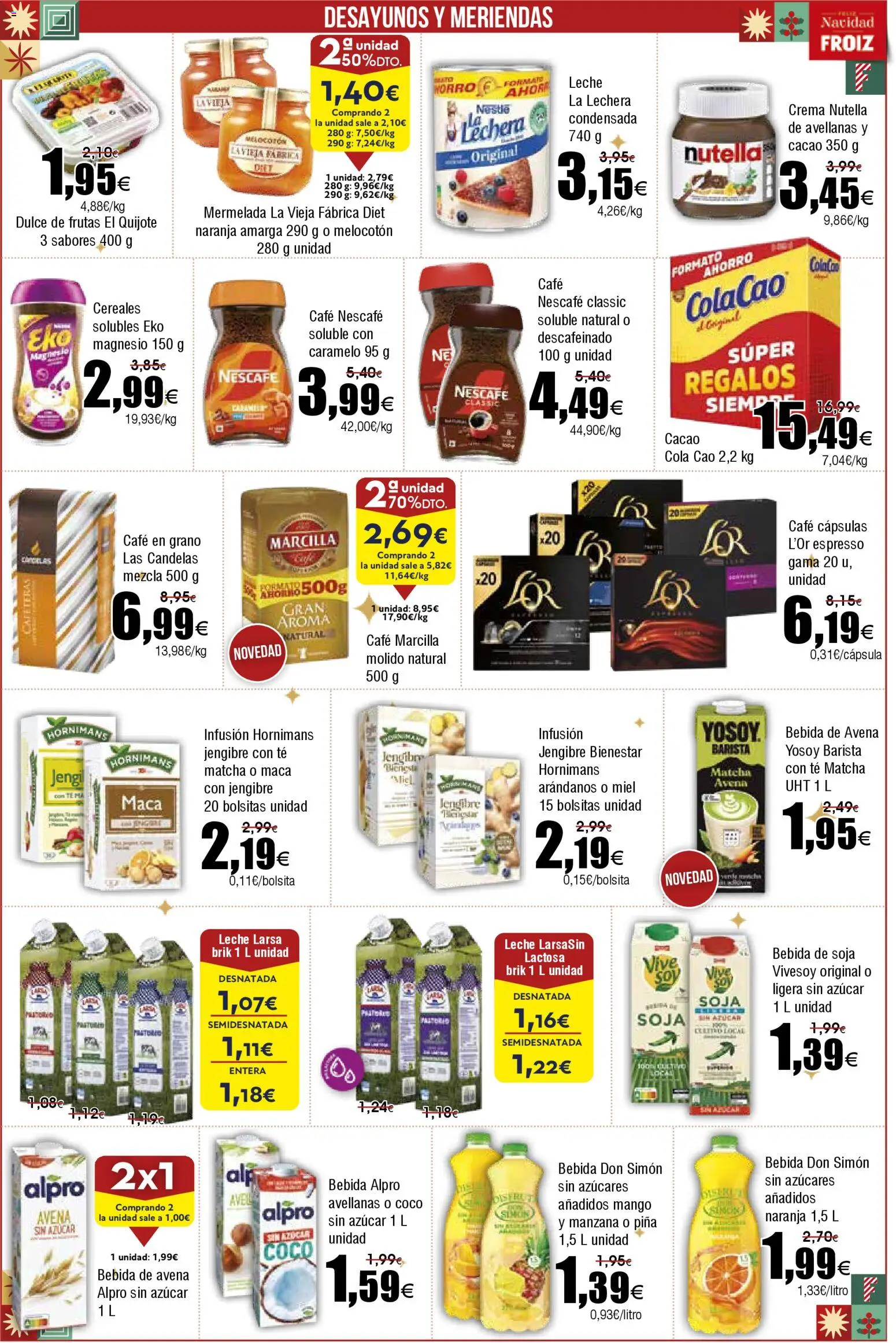 Froiz folleto │ válido desde el 02.12.2025 | Página: 15 | Productos: Τυρόπιτα, Crema, Té, Bebida de soja