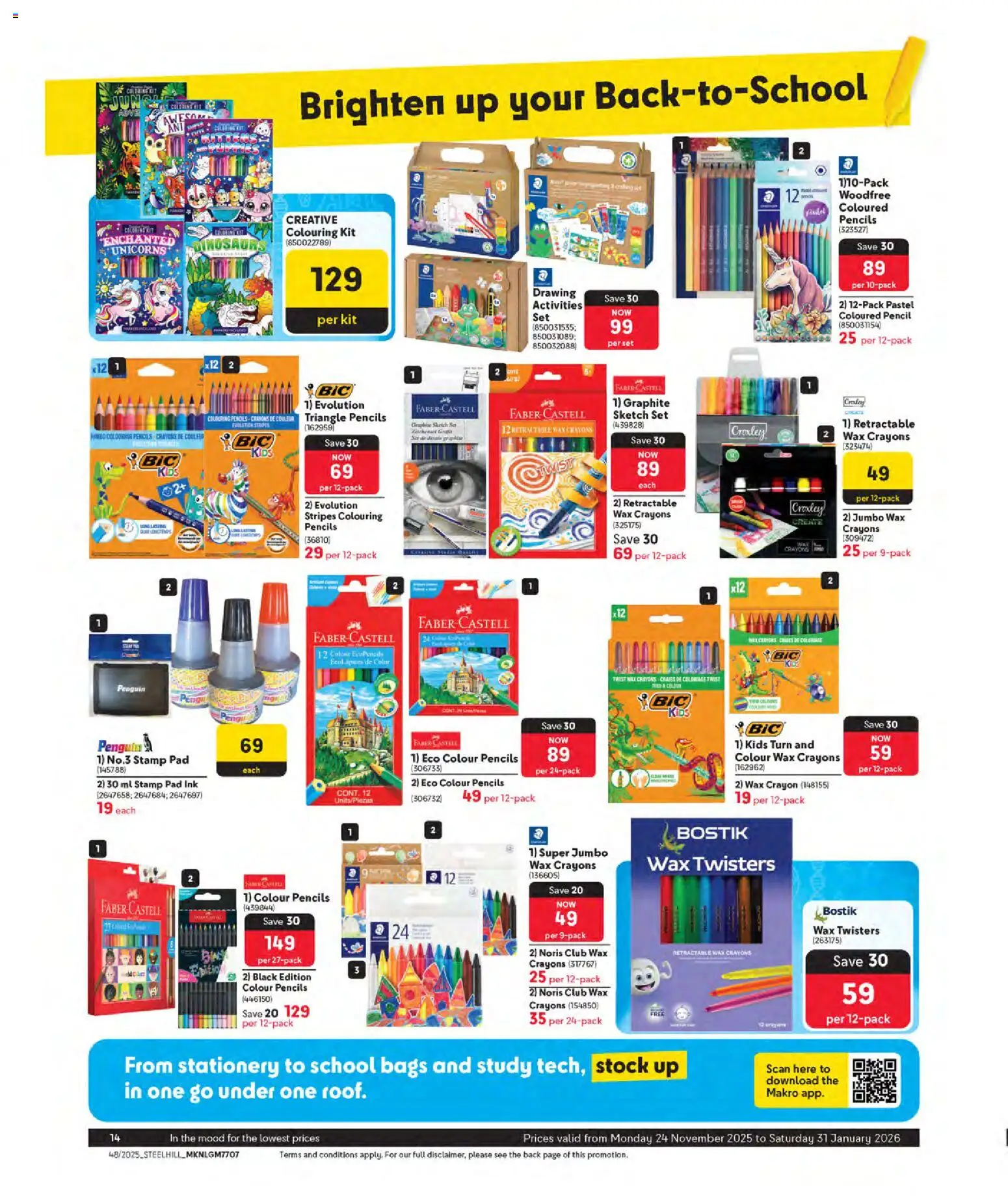 New Makro catalogue – valid from 24.11.2025 | Page: 14 | Products: Pencil, Wax, Stock