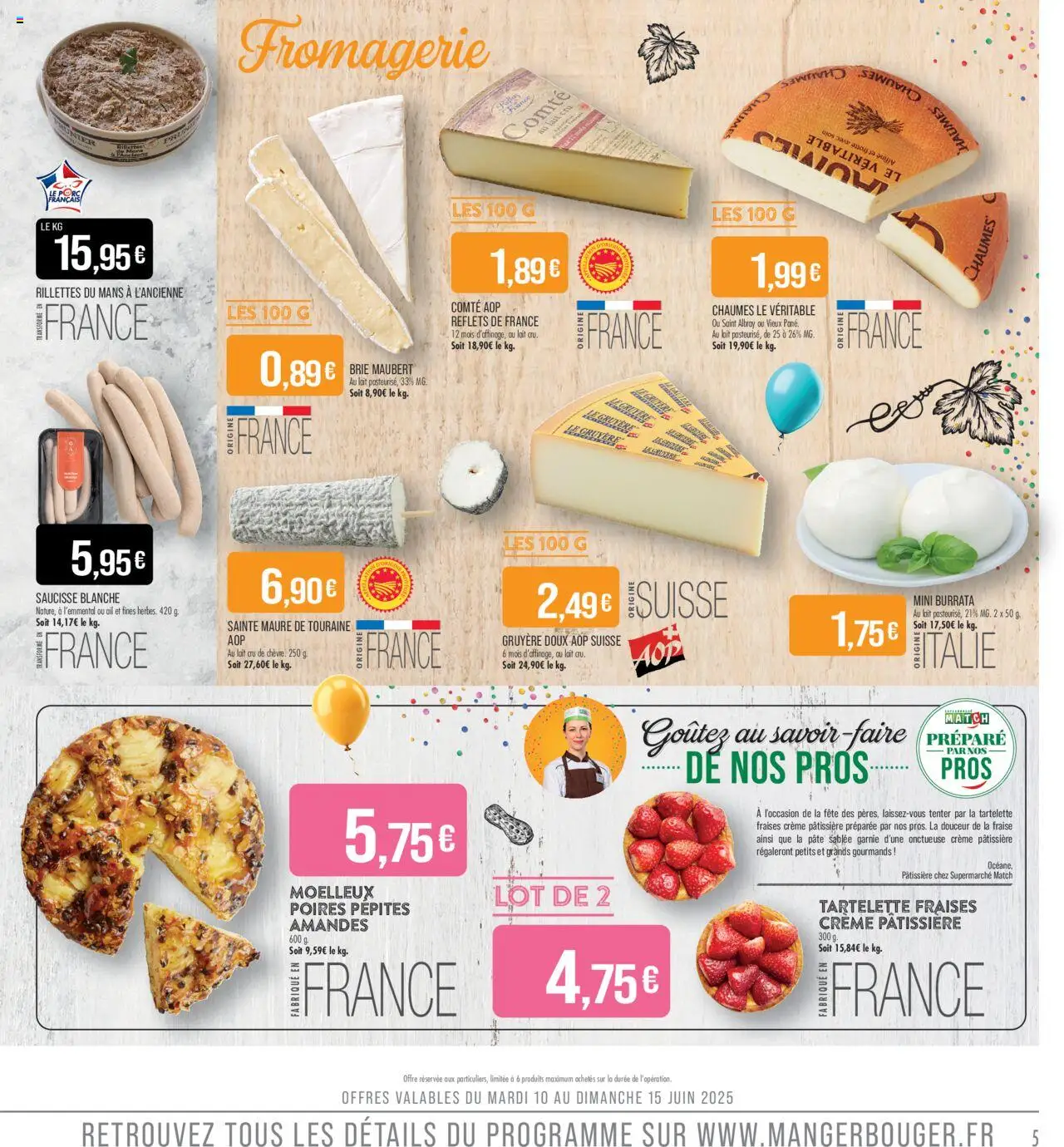  | Page: 5 | Produits: Ail, Burrata, Saucisse, Crème